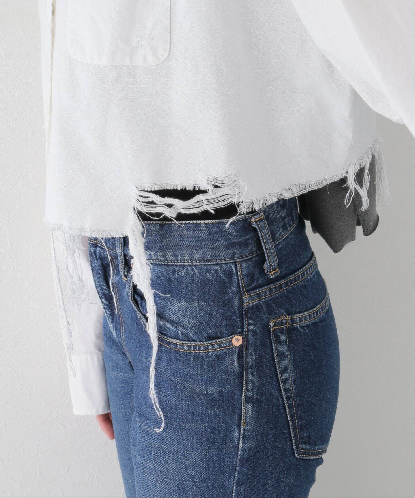 STAND ALONE/スタンド アローン】CROPPED シャツ（シャツ／ブラウス  