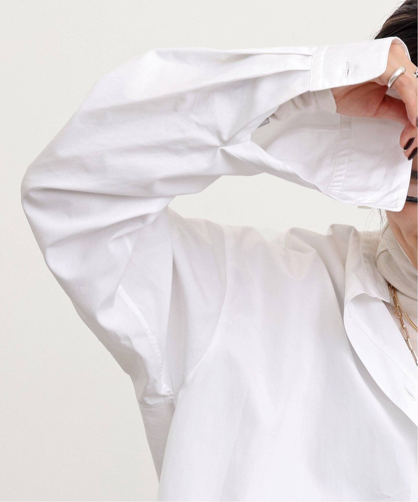 No Collar Long Shirt（シャツ／ブラウス）｜L 