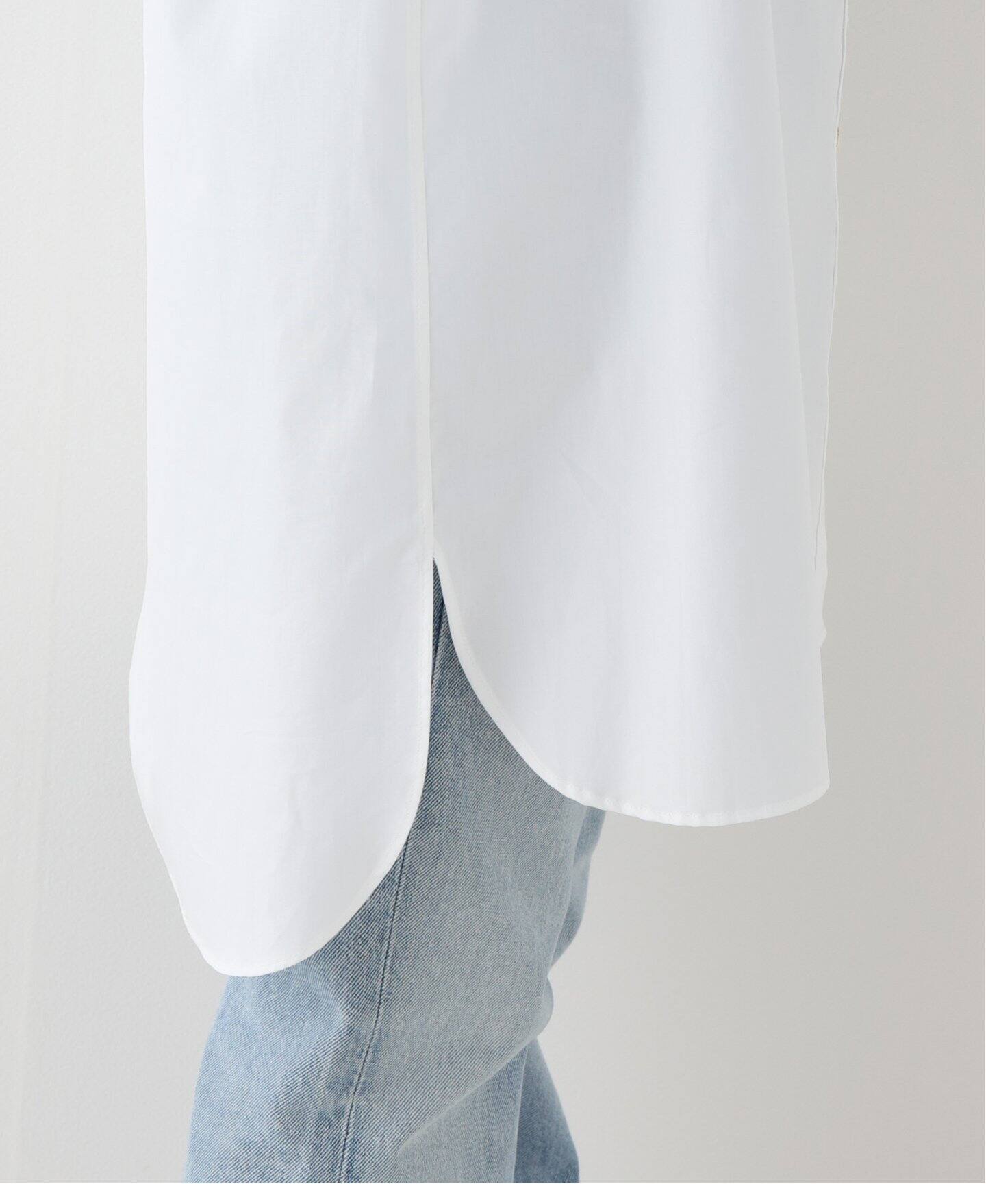 No Collar Long Shirt（シャツ／ブラウス）｜L 