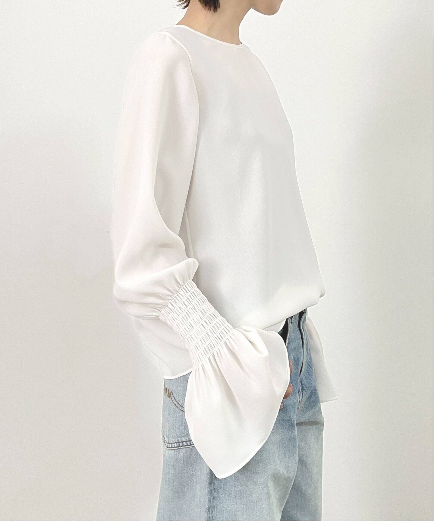 Shirring Blouse（シャツ／ブラウス）｜L