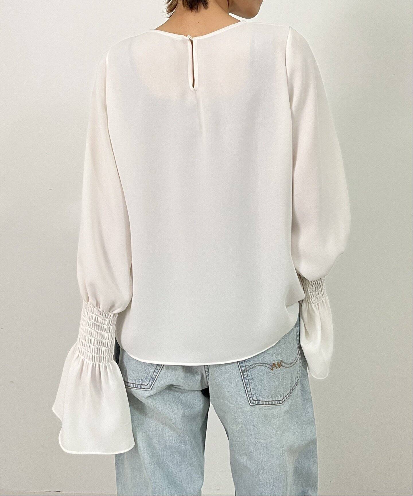 Shirring Blouse（シャツ／ブラウス）｜L