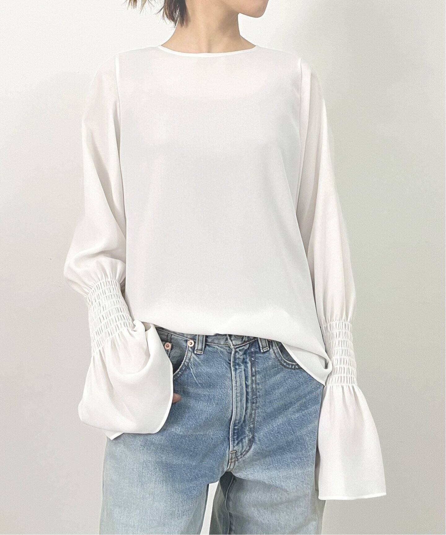 Shirring Blouse（シャツ／ブラウス）｜L