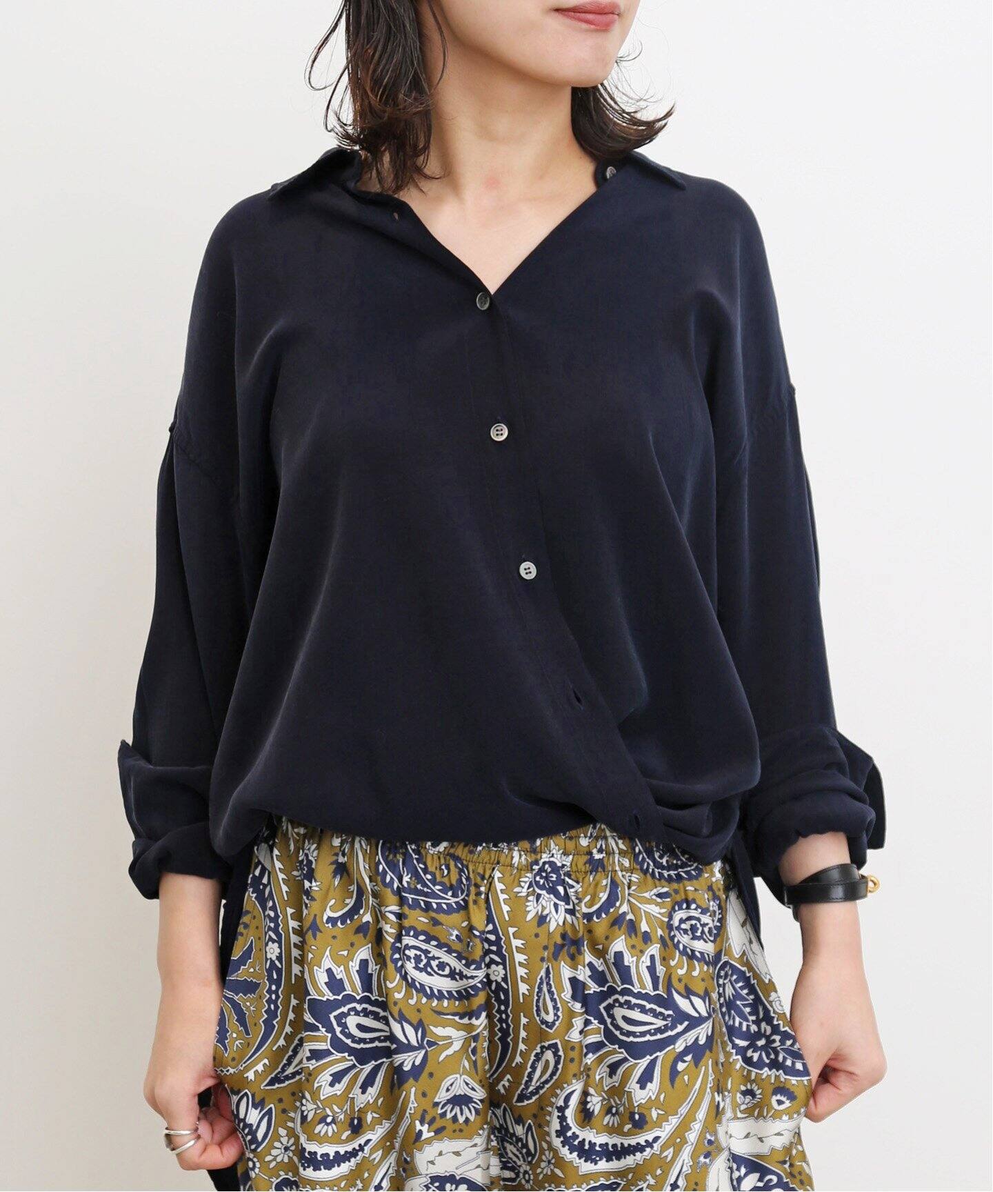 Col Pierrot /コル ピエロ】2Way SHIRT（シャツ／ブラウス）｜L  