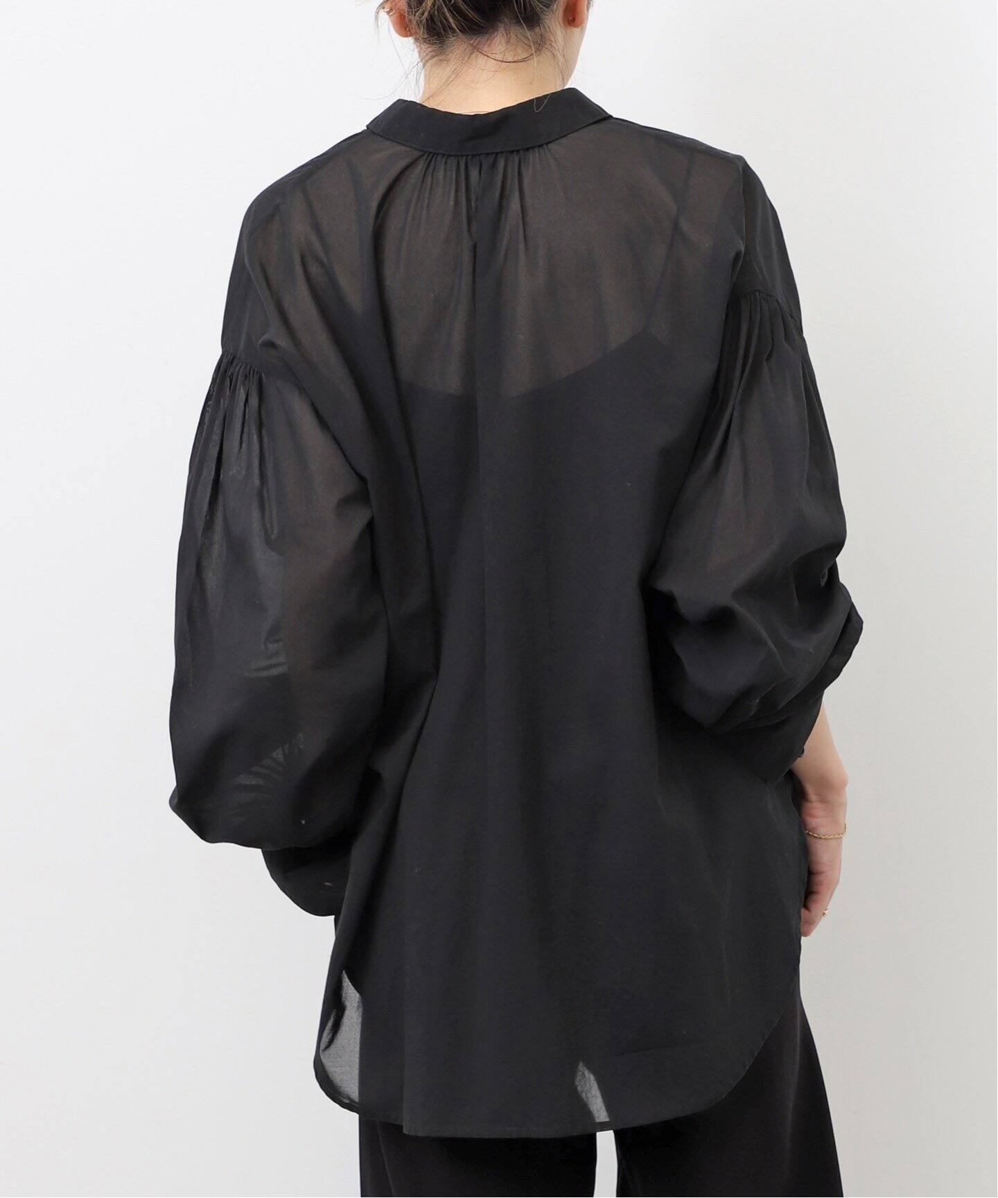 GOOD GRIEF!/グッドグリーフ】 SHEER GATHER COTTON SHIRT（シャツ 