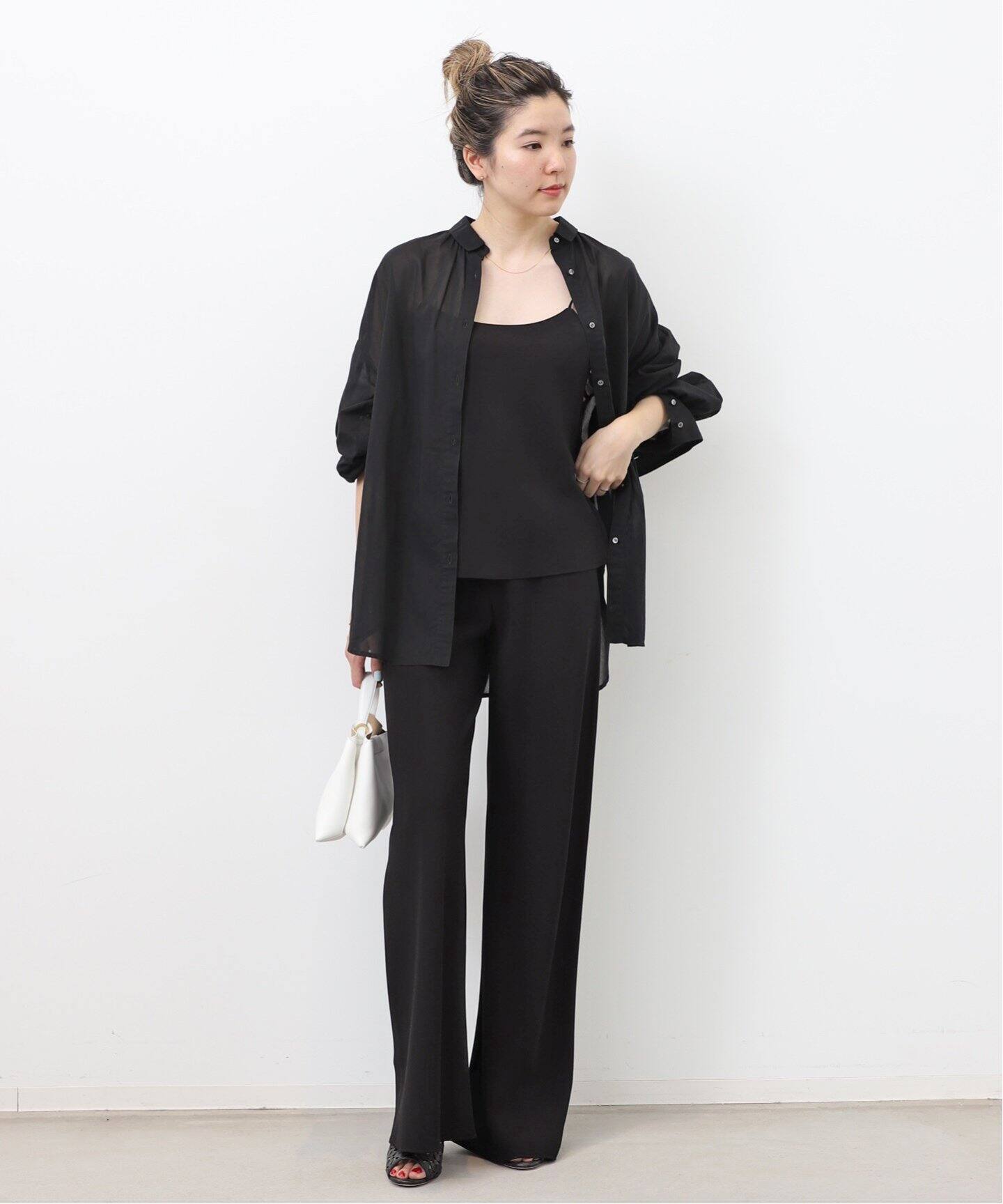 GOOD GRIEF!/グッドグリーフ】 SHEER GATHER COTTON SHIRT（シャツ  