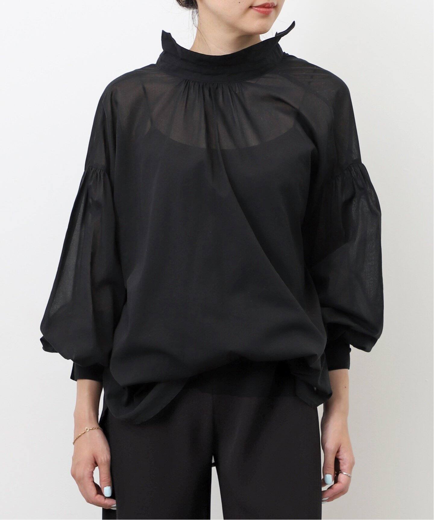GOOD GRIEF!/グッドグリーフ】 SHEER GATHER COTTON SHIRT（シャツ  
