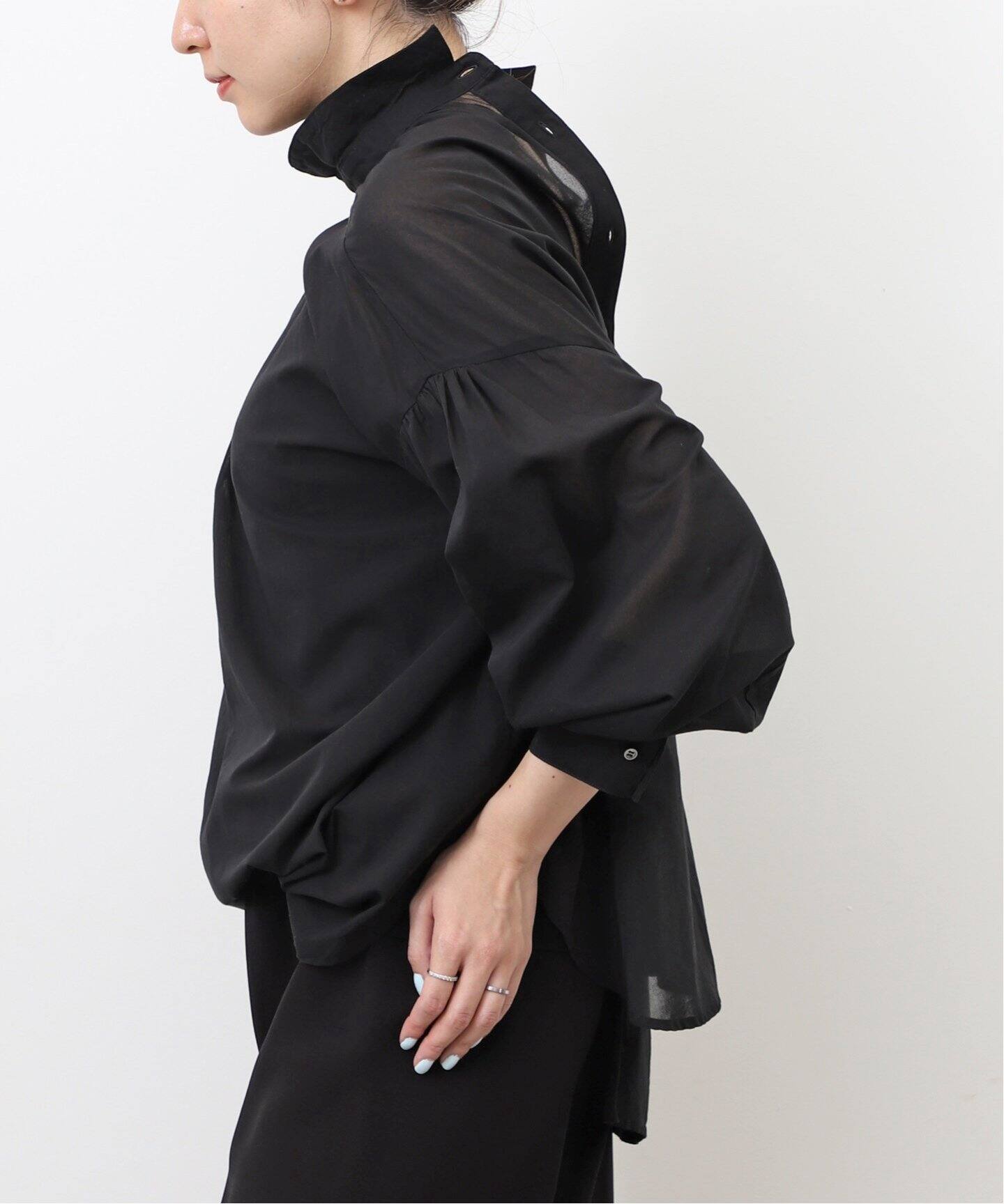 GOOD GRIEF!/グッドグリーフ】 SHEER GATHER COTTON SHIRT（シャツ 