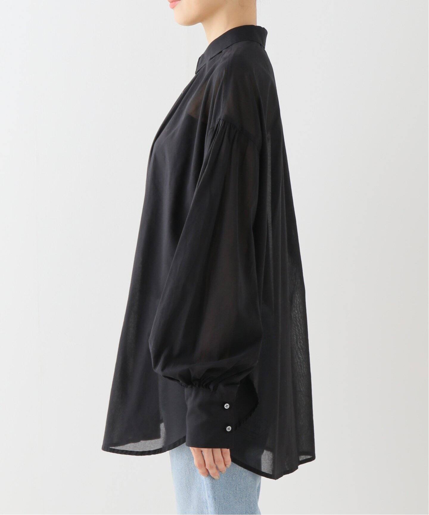 GOOD GRIEF!/グッドグリーフ】 SHEER GATHER COTTON SHIRT（シャツ 