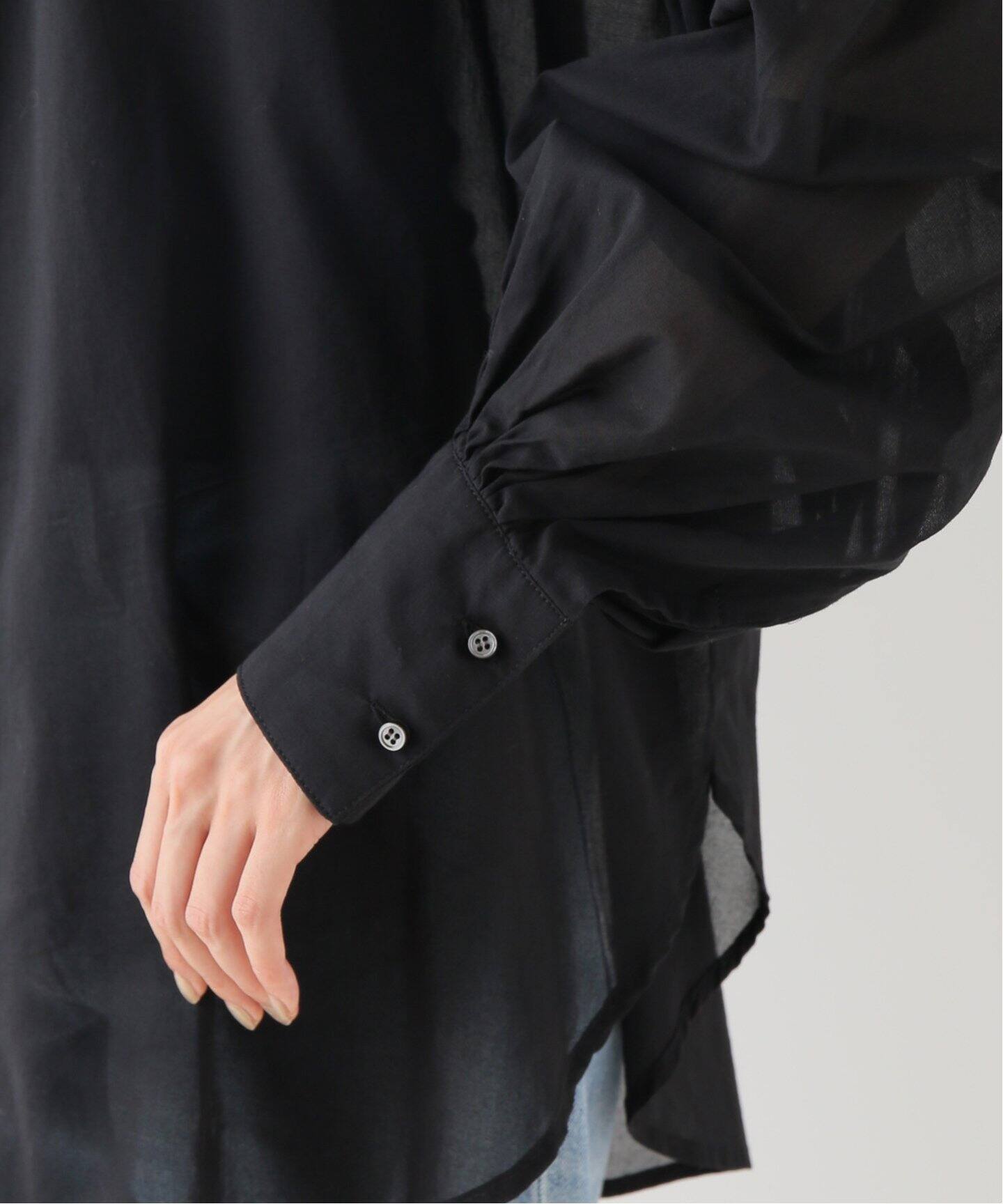GOOD GRIEF!/グッドグリーフ】 SHEER GATHER COTTON SHIRT（シャツ 