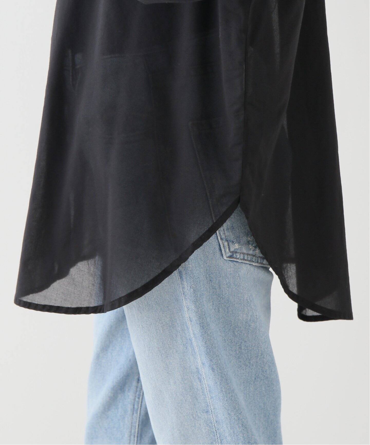 GOOD GRIEF!/グッドグリーフ】 SHEER GATHER COTTON SHIRT（シャツ  