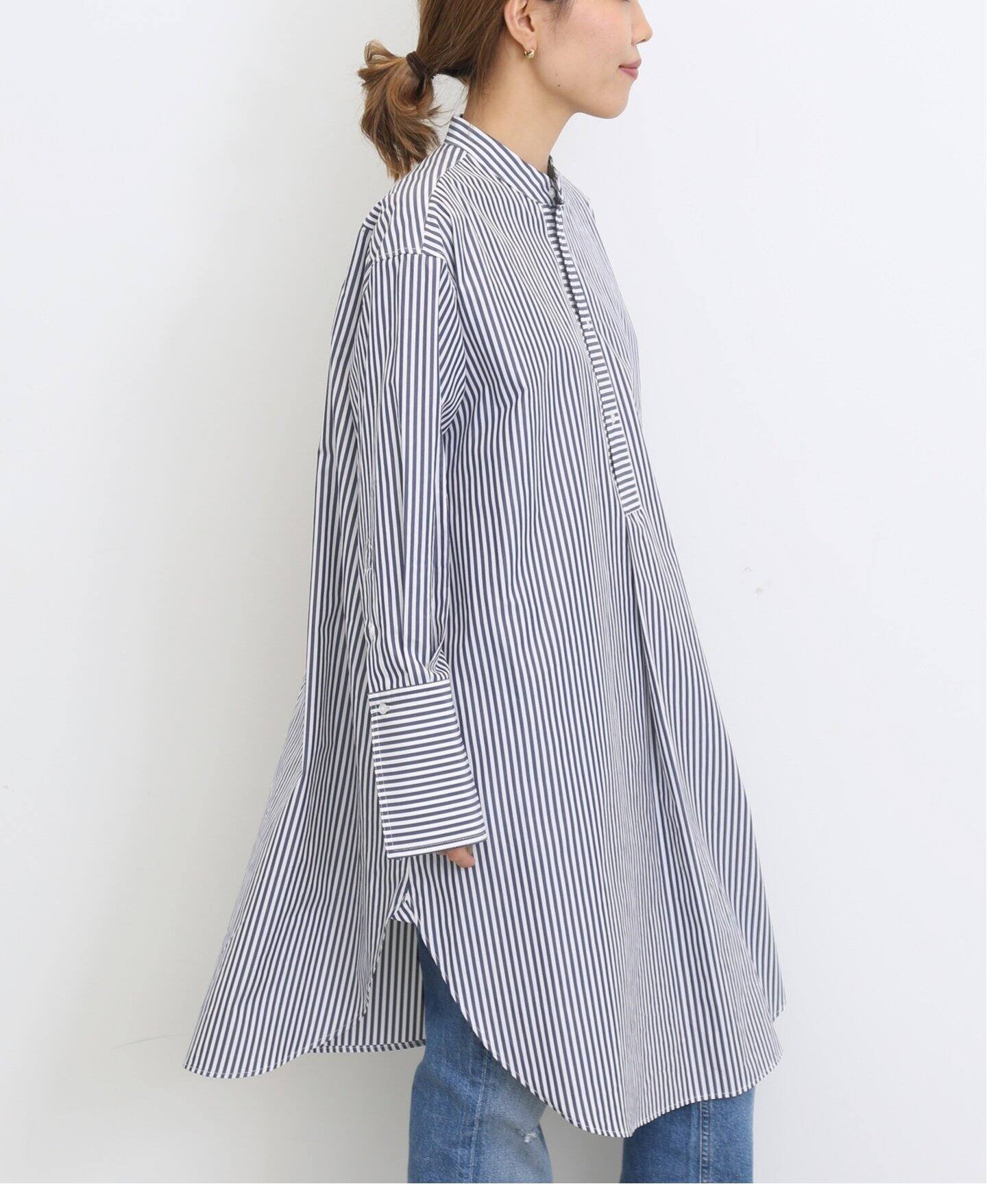 Stripe Long Shirt（シャツ／ブラウス）｜L