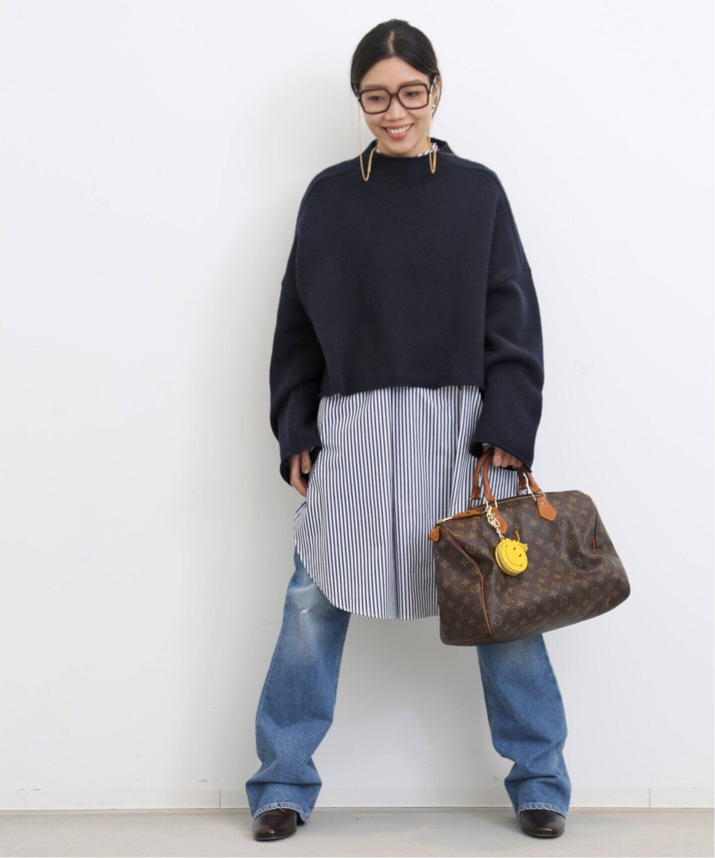 Stripe Long Shirt（シャツ／ブラウス）｜L 