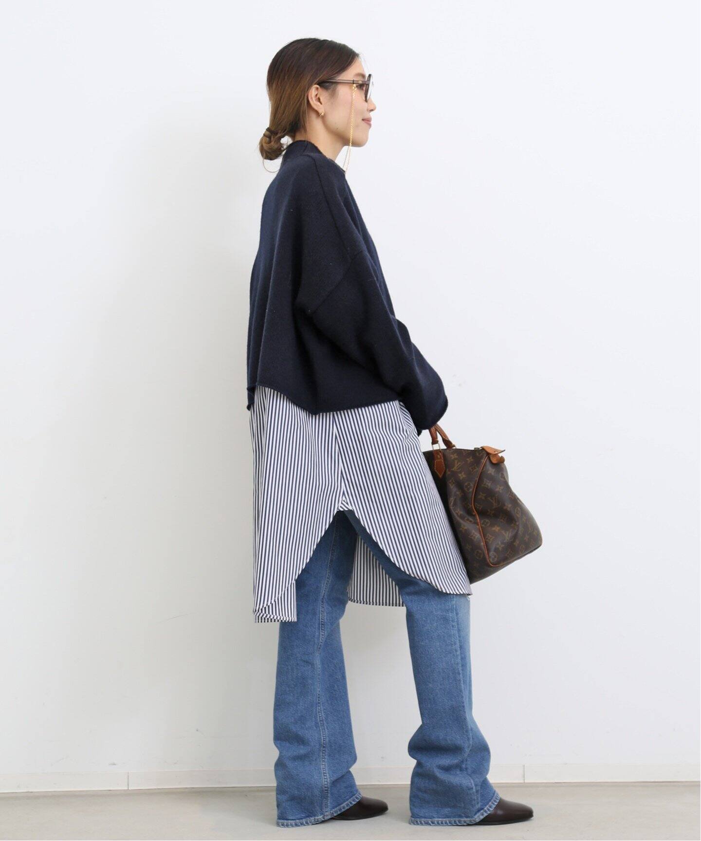 Stripe Long Shirt（シャツ／ブラウス）｜L 