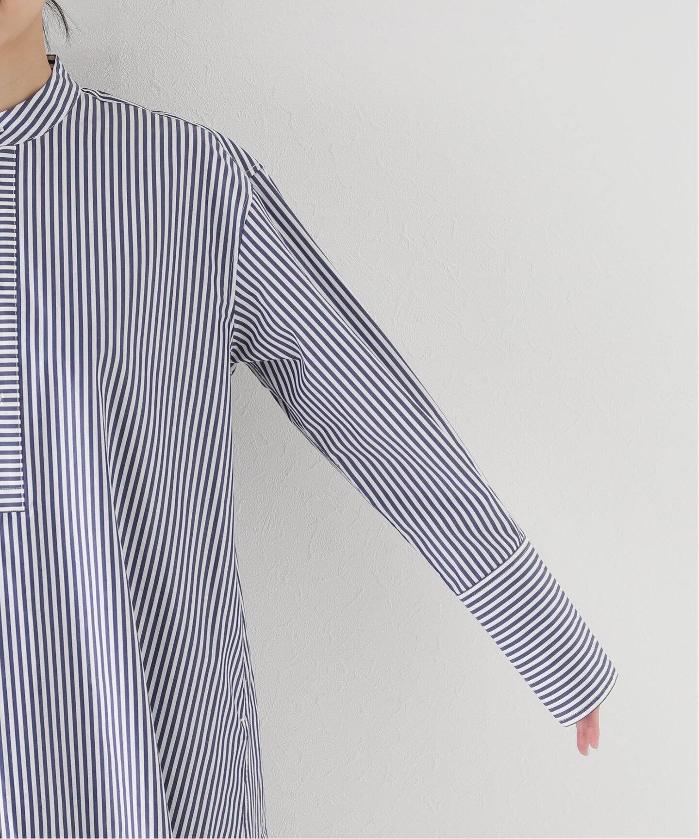 Stripe Long Shirt（シャツ／ブラウス）｜L 