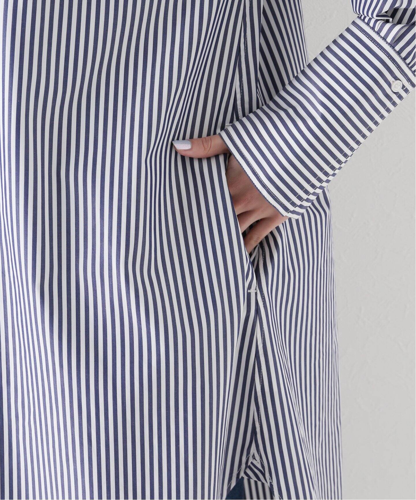 Stripe Long Shirt（シャツ／ブラウス）｜L 