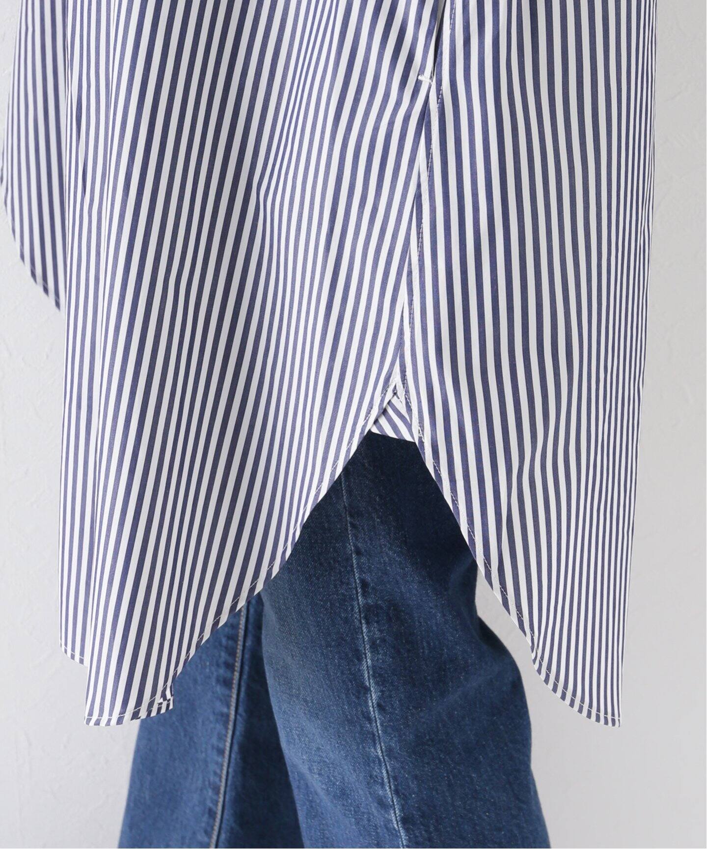 Stripe Long Shirt（シャツ／ブラウス）｜L