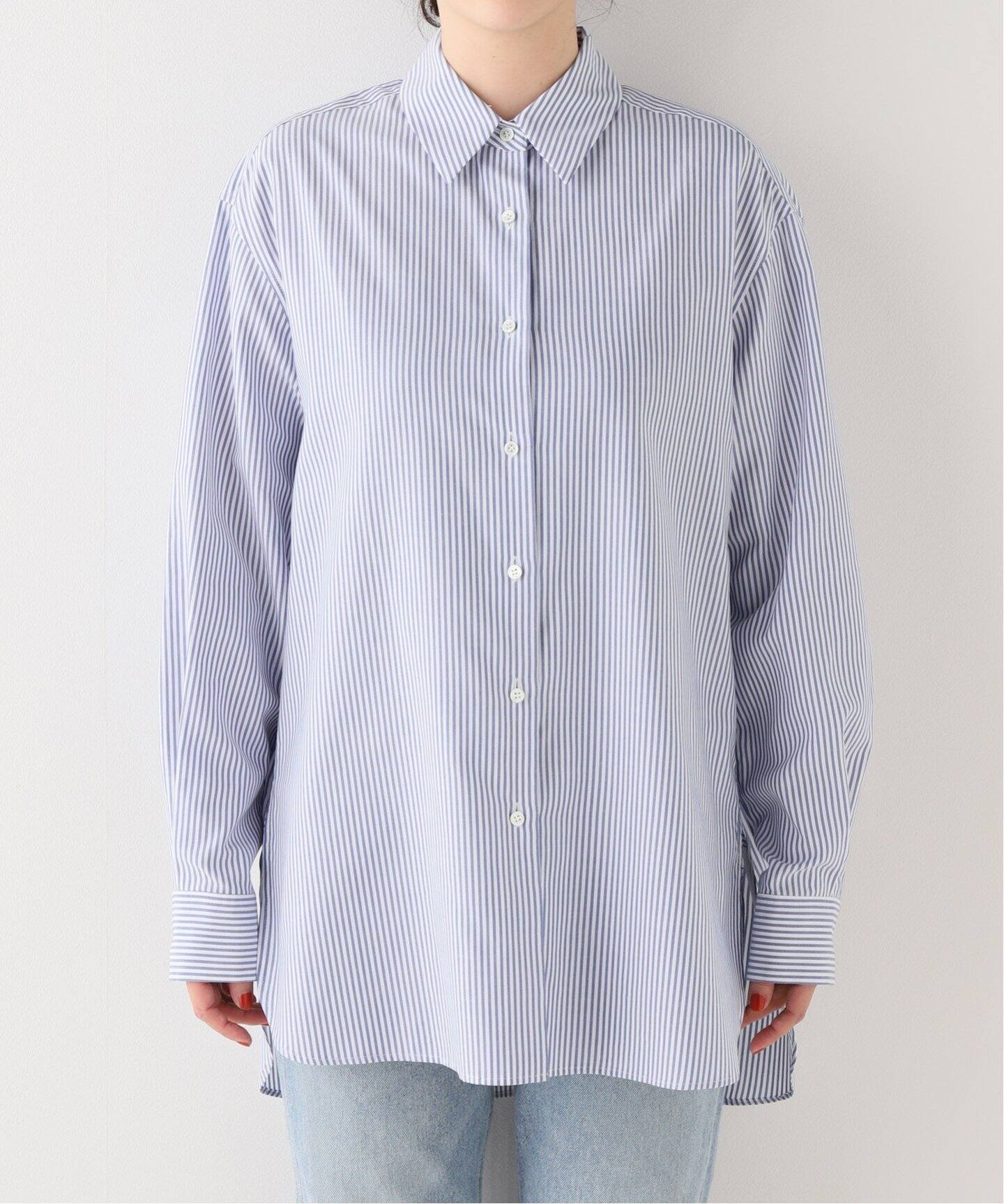 Minimal Flat Stripe Shirt（シャツ／ブラウス）｜L 
