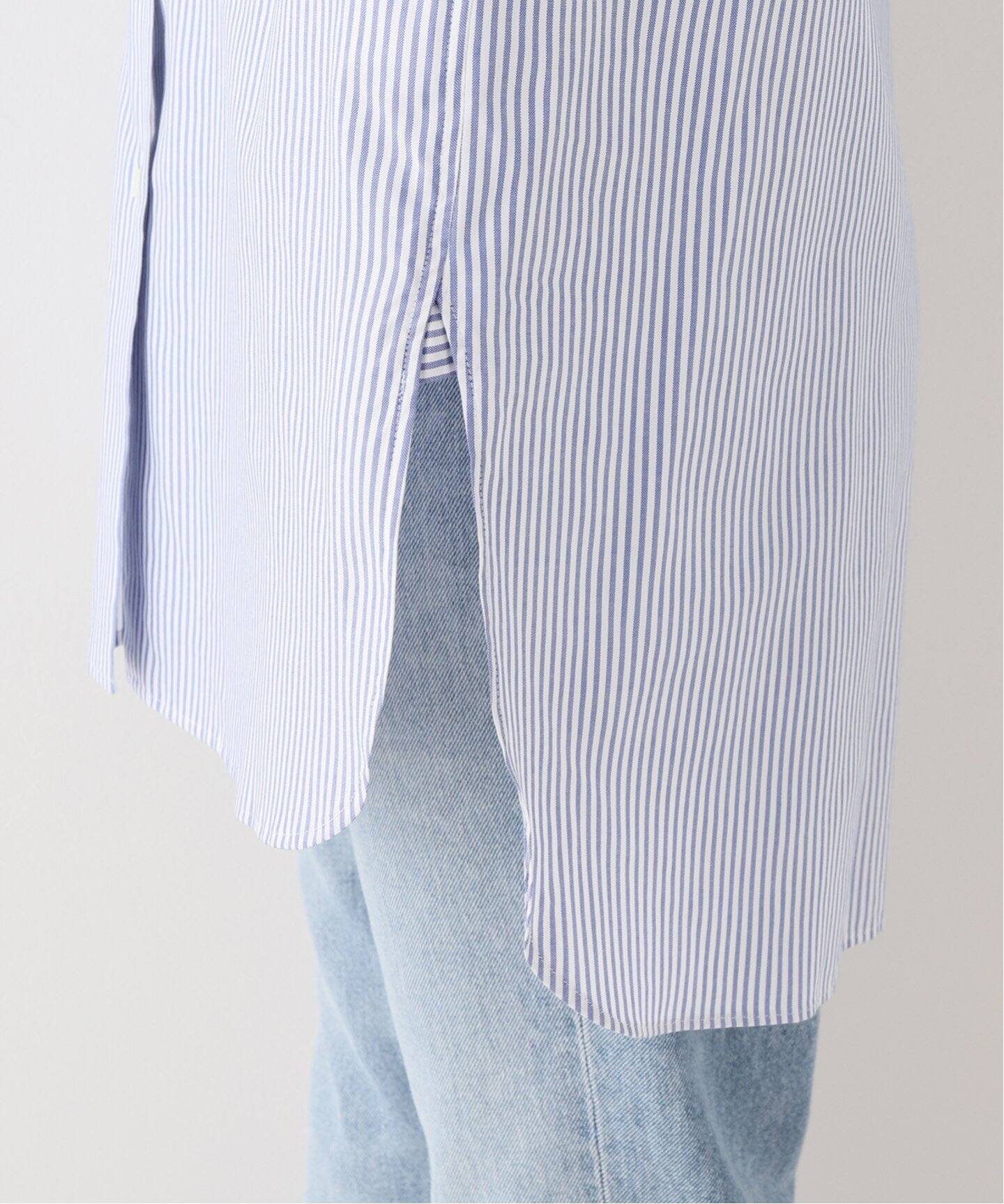 Minimal Flat Stripe Shirt（シャツ／ブラウス）｜L 