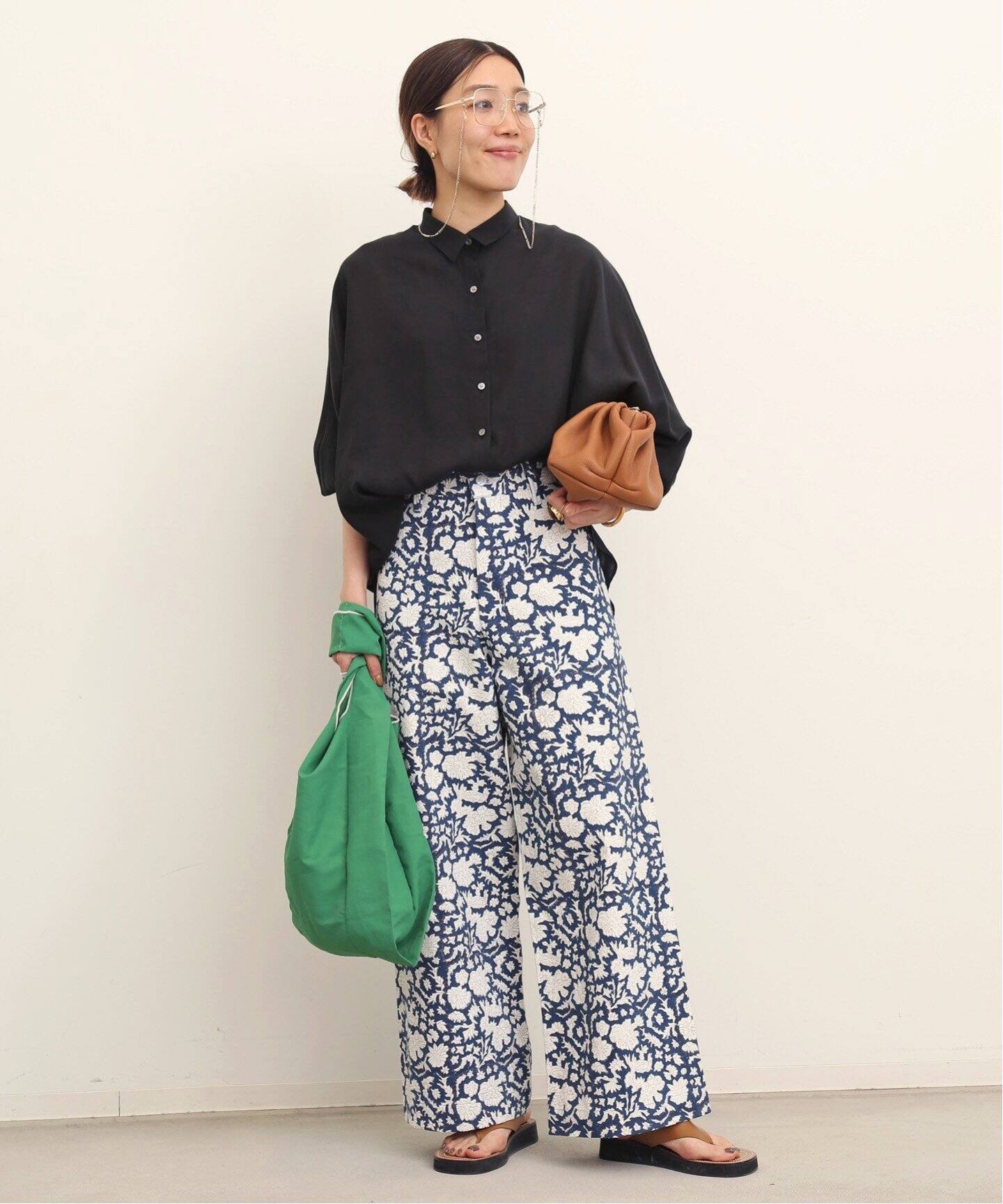 Dolman sleeve sheer Blouse（シャツ／ブラウス）｜L 