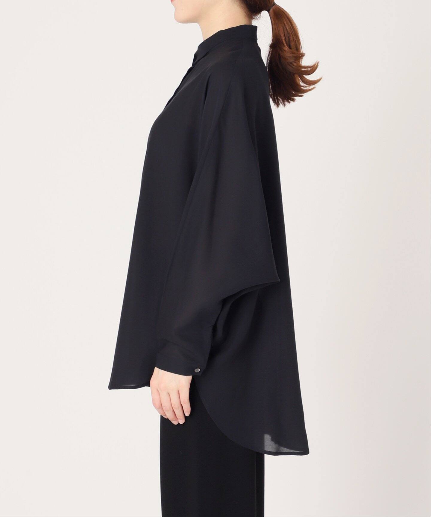 Dolman sleeve sheer Blouse（シャツ／ブラウス）｜L