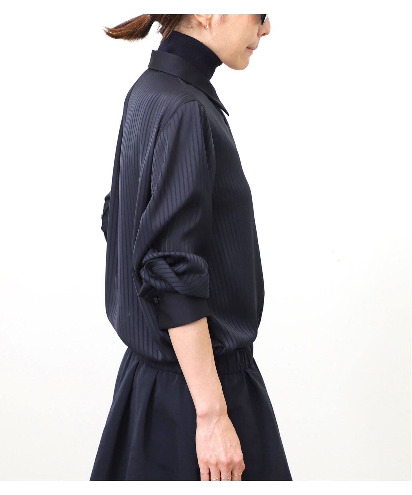 Stripe Sheer Shirt（シャツ／ブラウス）｜L