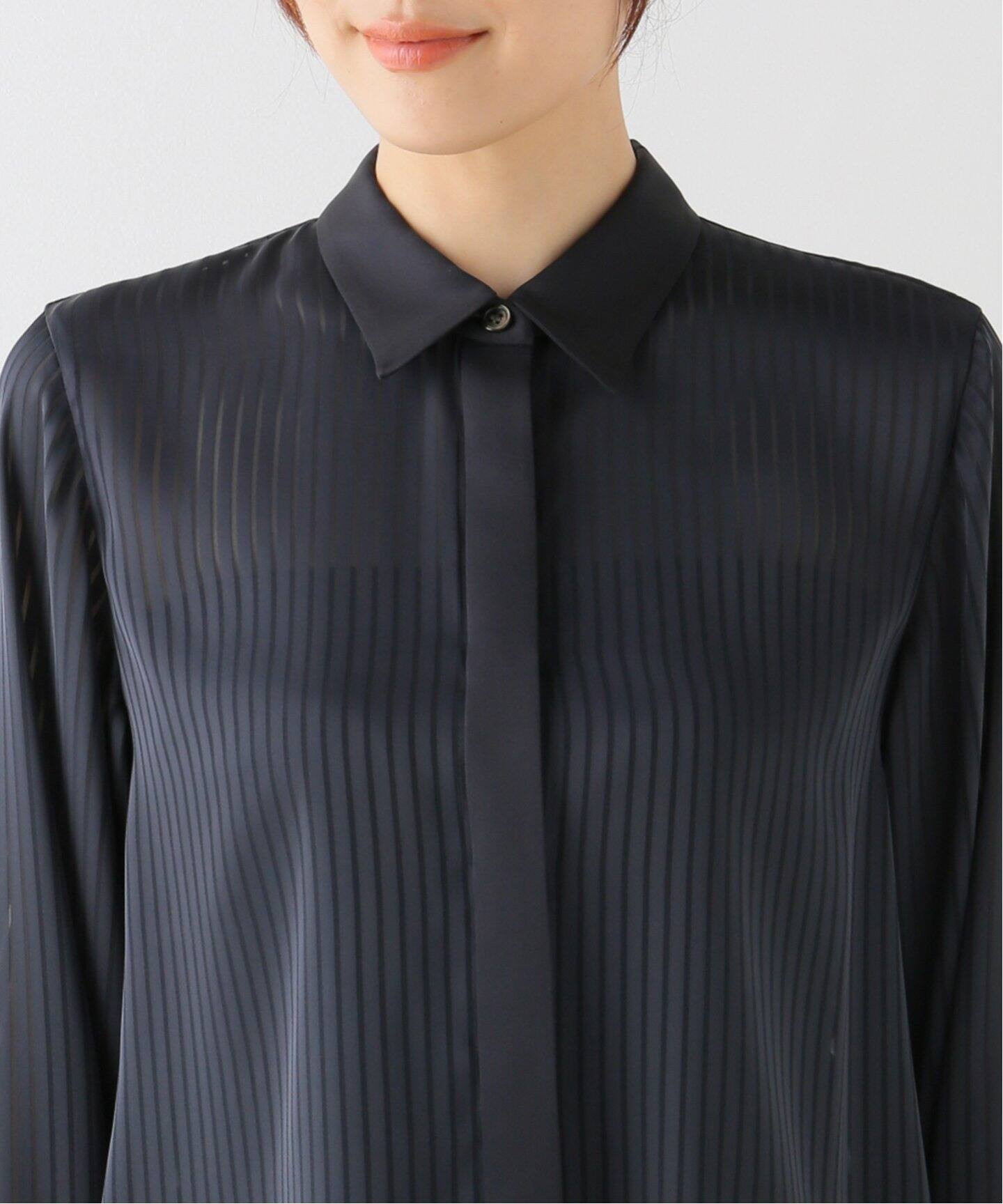 Stripe Sheer Shirt（シャツ／ブラウス）｜L