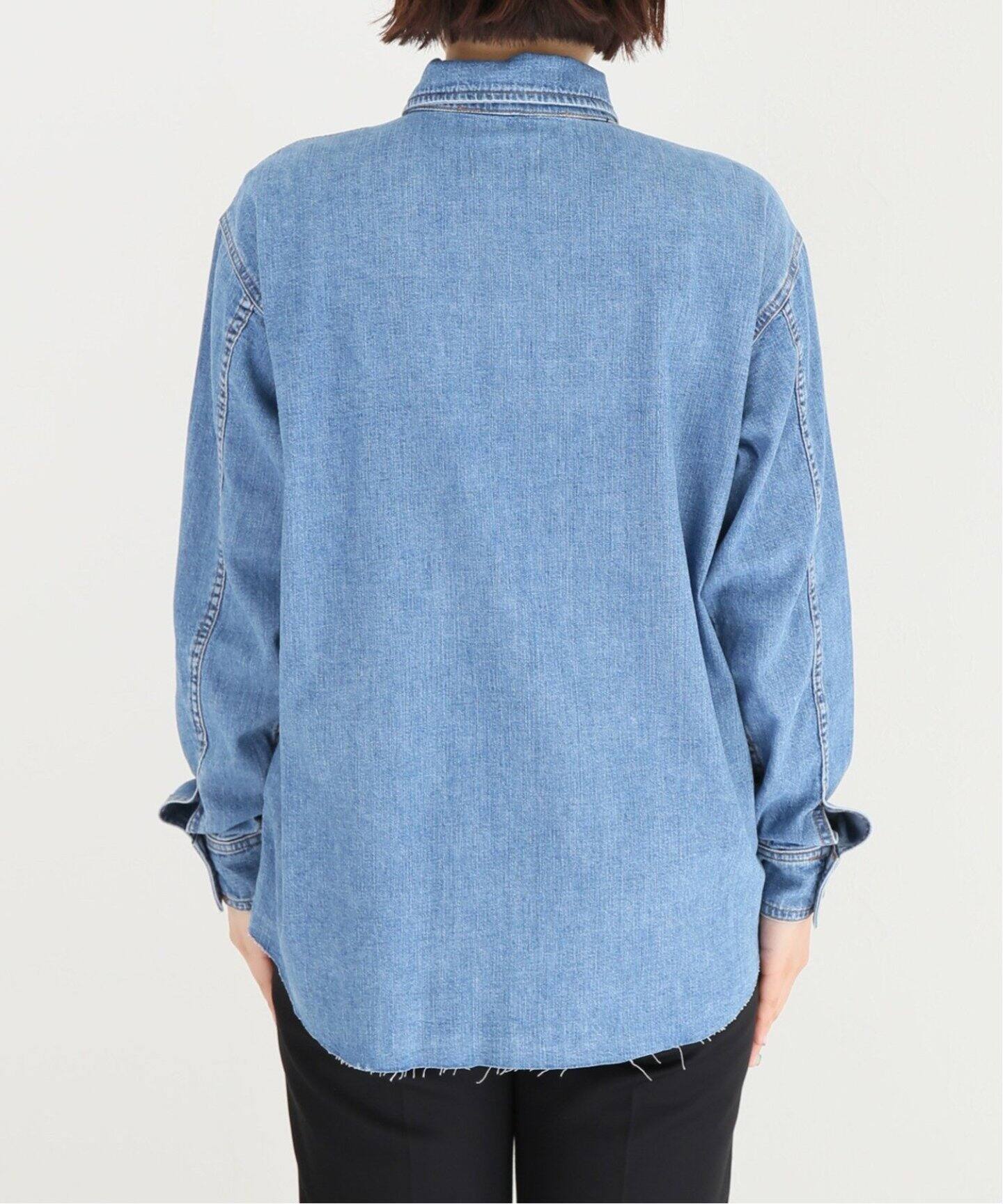 ASKKNY】OVERSIZED DENIM SHIRT（シャツ／ブラウス）｜L 