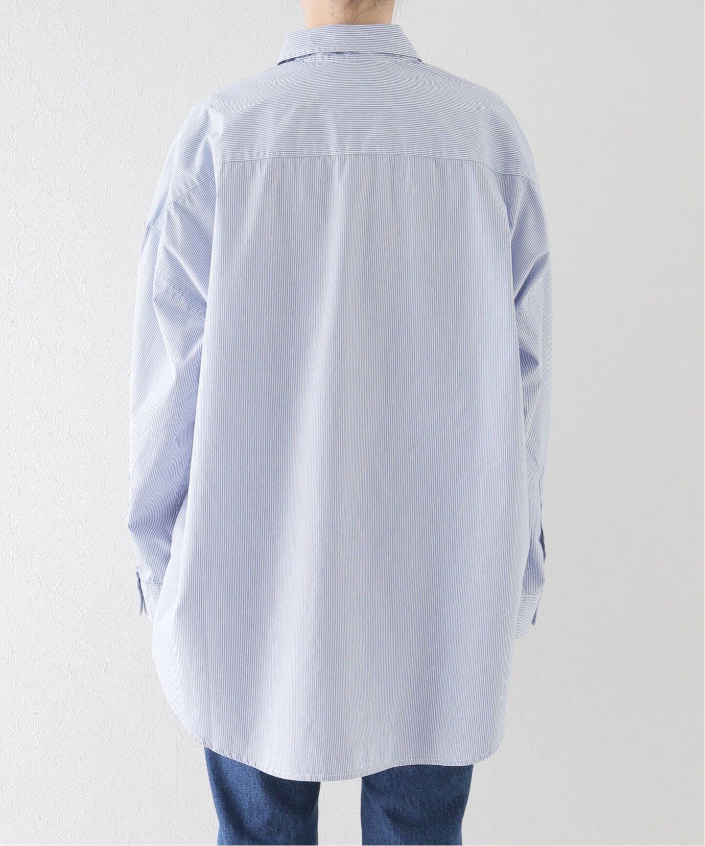 R13/アールサーティーン】DROP NECK OXFORD SHIRT（シャツ／ブラウス 