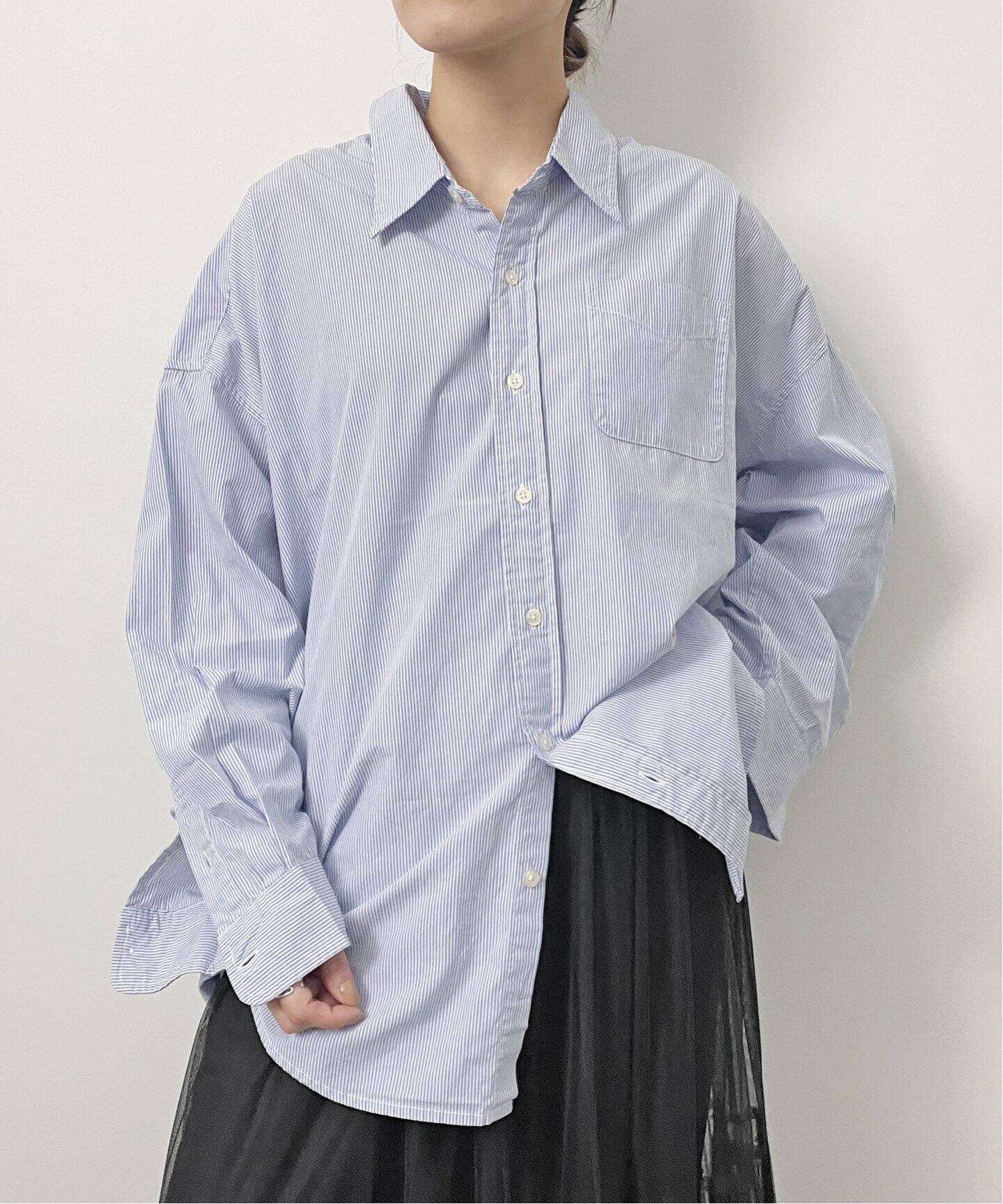 R13/アールサーティーン】DROP NECK OXFORD SHIRT（シャツ／ブラウス 