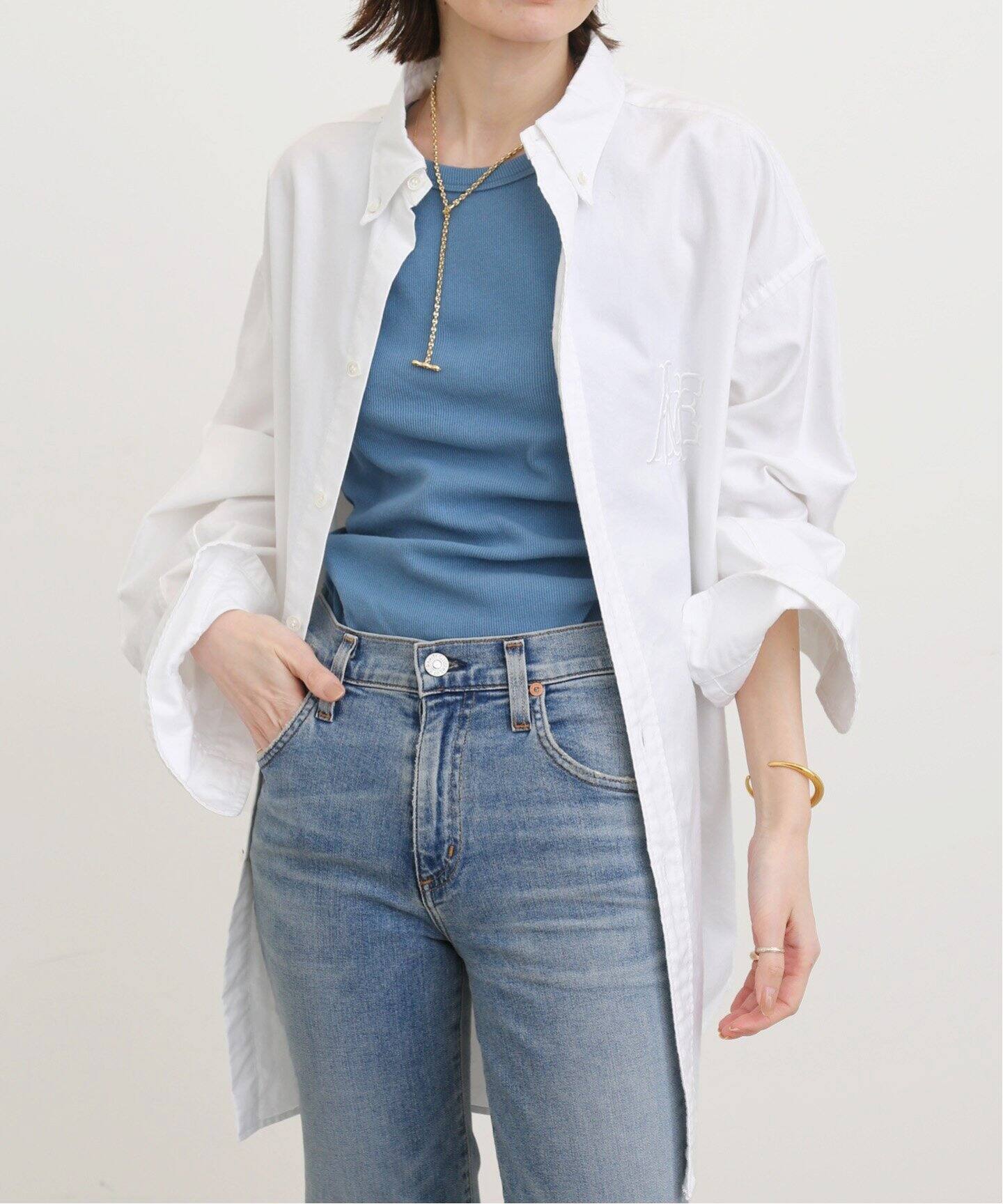 Americana/アメリカーナ】Oxford Oversize Shirt（シャツ／ブラウス 