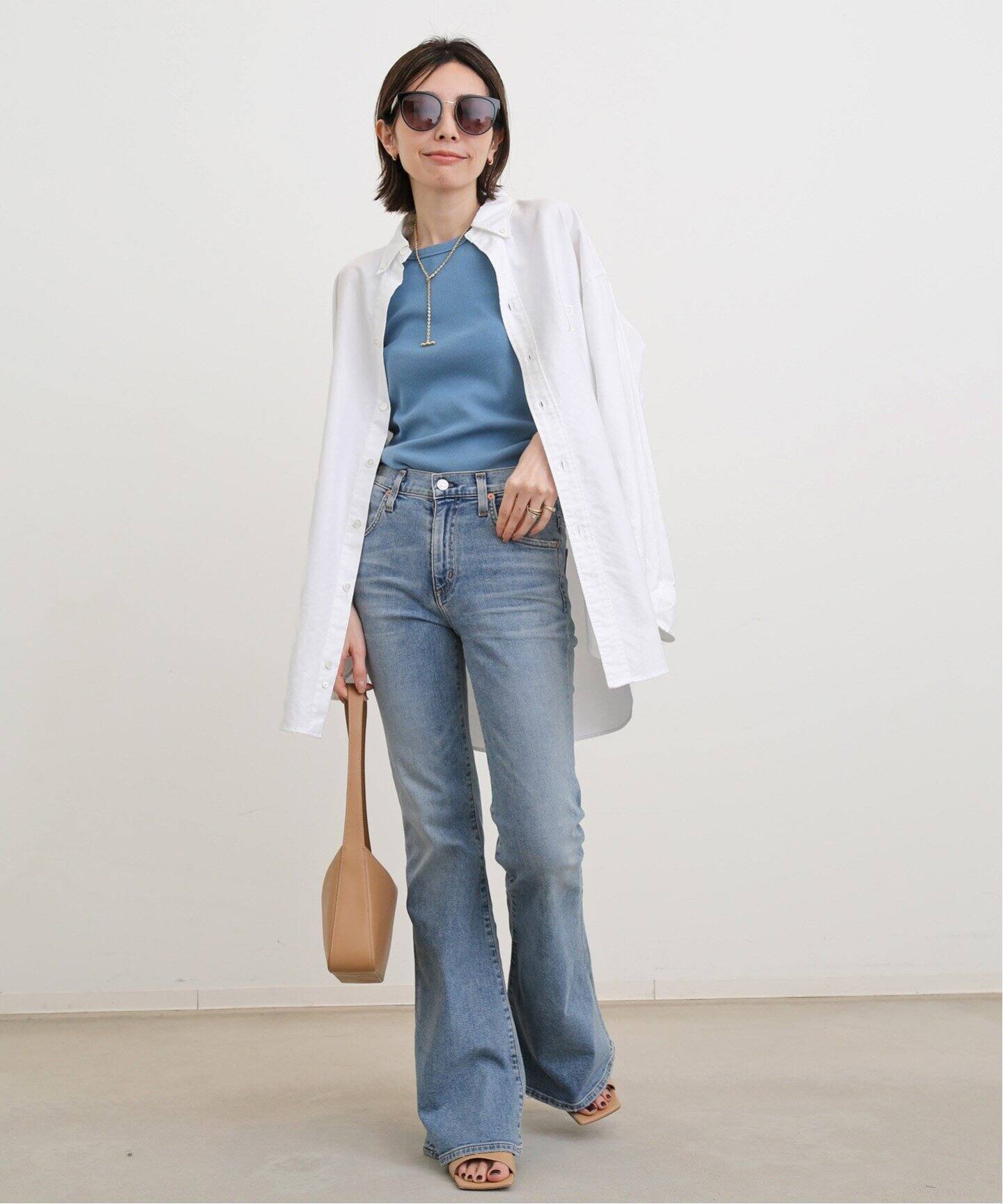 Americana/アメリカーナ】Oxford Oversize Shirt（シャツ／ブラウス 