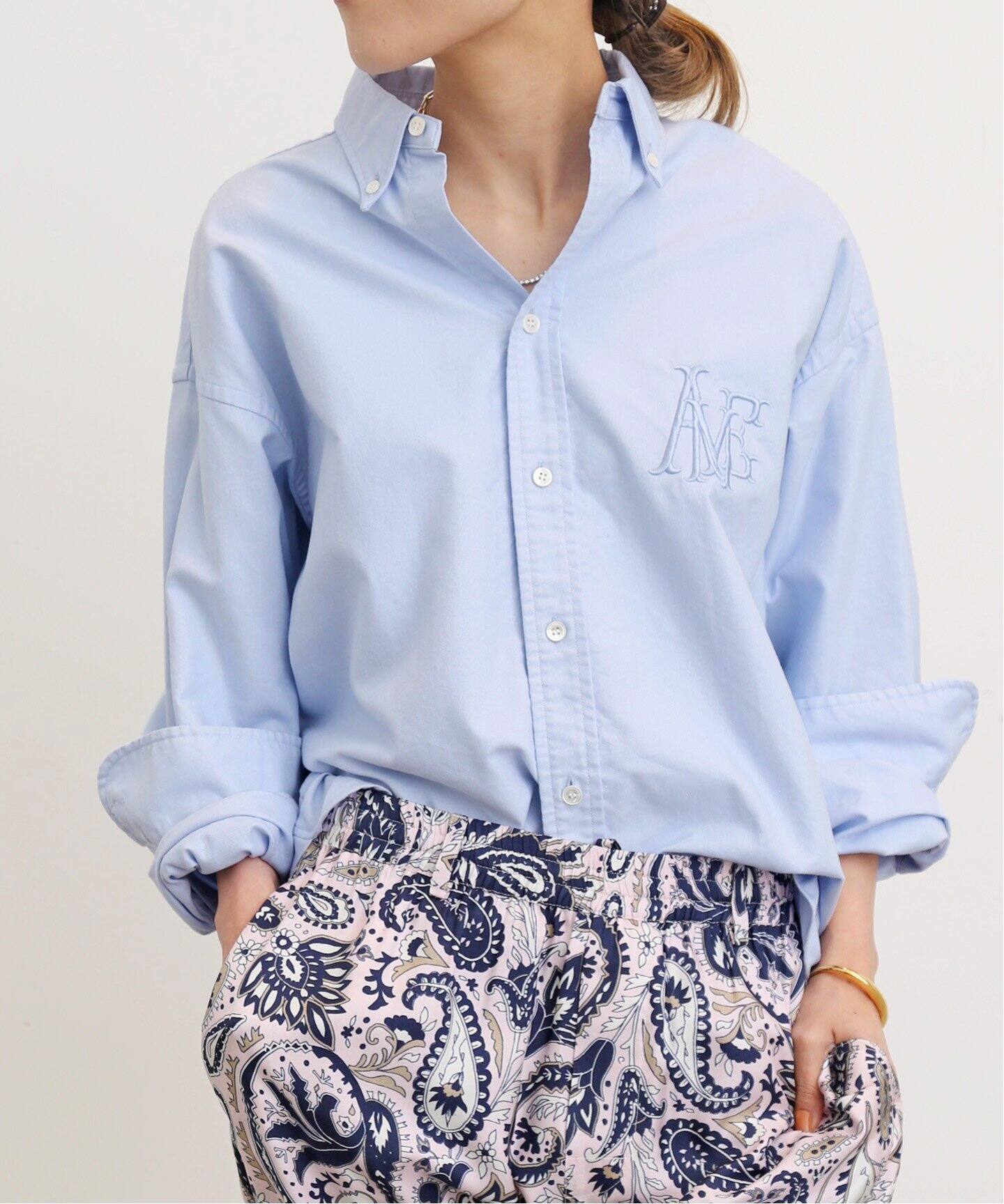Americana/アメリカーナ】Oxford Oversize Shirt（シャツ／ブラウス 