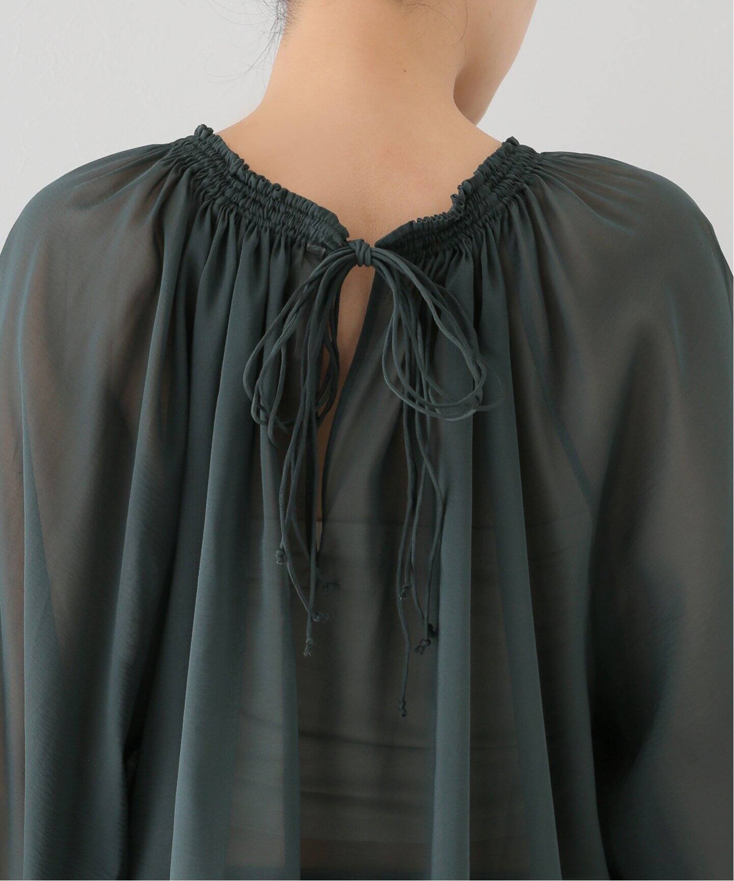 INDRESS/インドレス】silk elastane Blouse（シャツ／ブラウス