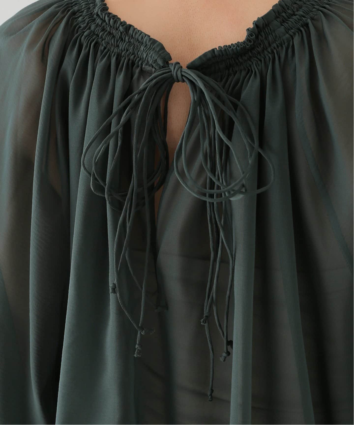 INDRESS/インドレス】silk elastane Blouse（シャツ／ブラウス