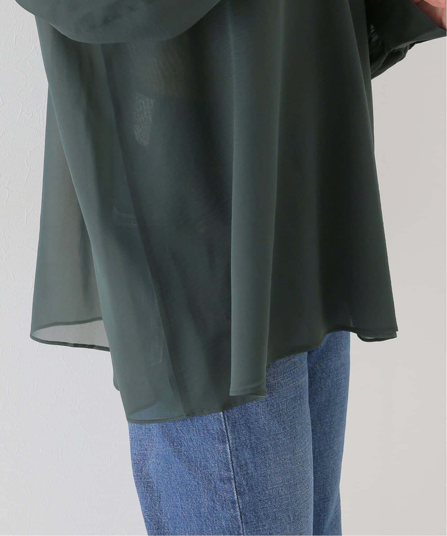 INDRESS/インドレス】silk elastane Blouse（シャツ／ブラウス