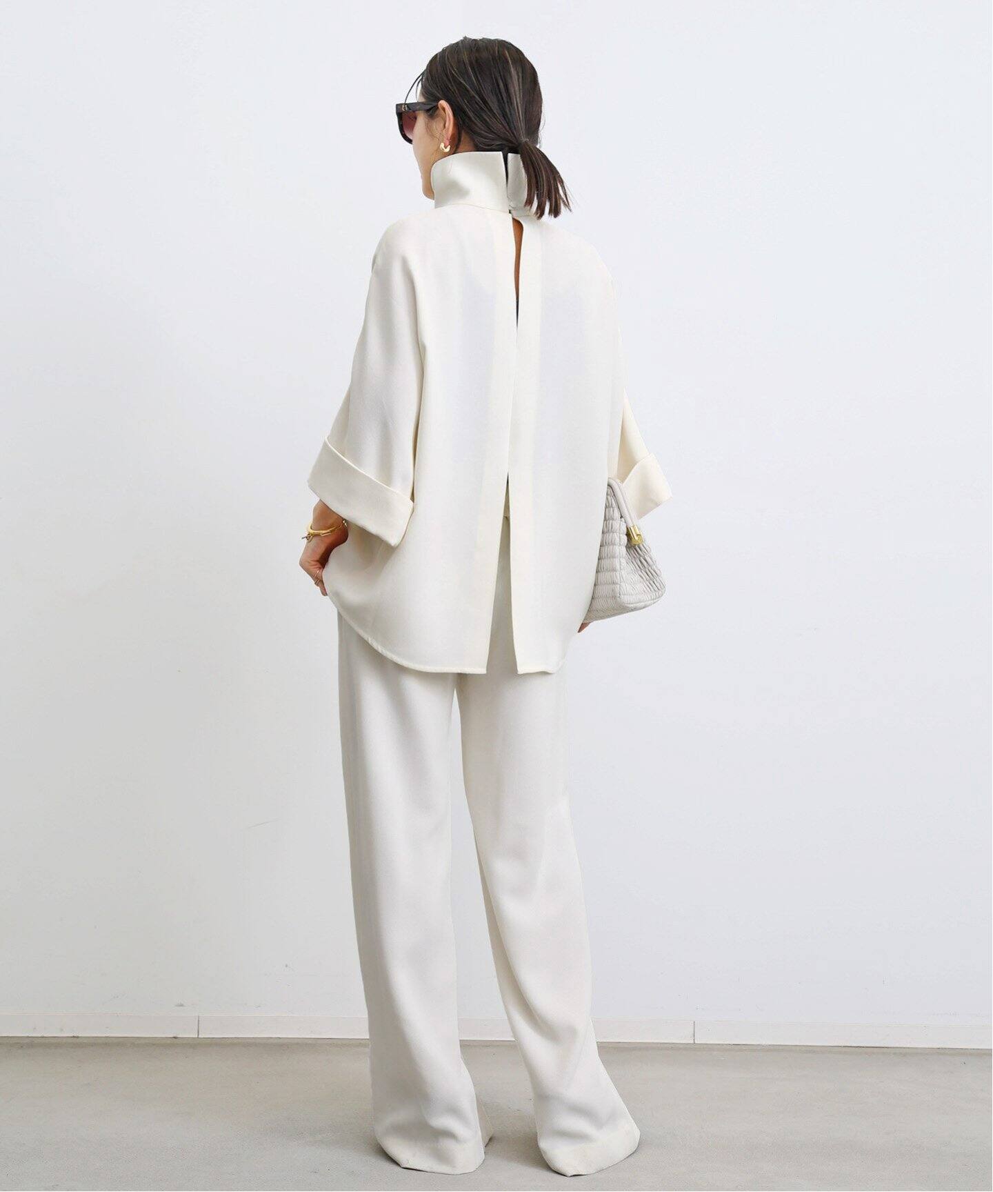 MARK KENLY DOMINO TAN /マークケンリードミノタン】2way BLOUSE 