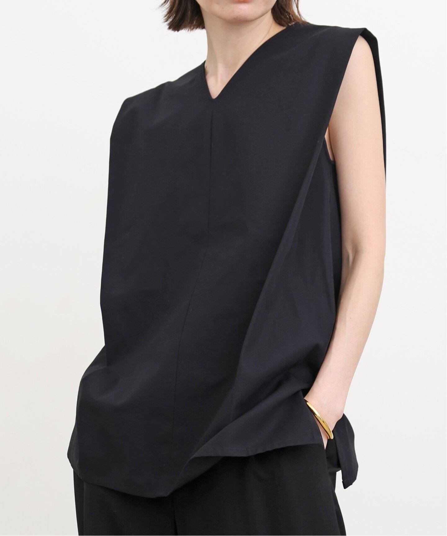 MACKINTOSH/マッキントッシュ】コットンツイル ノースリーブブラウス  