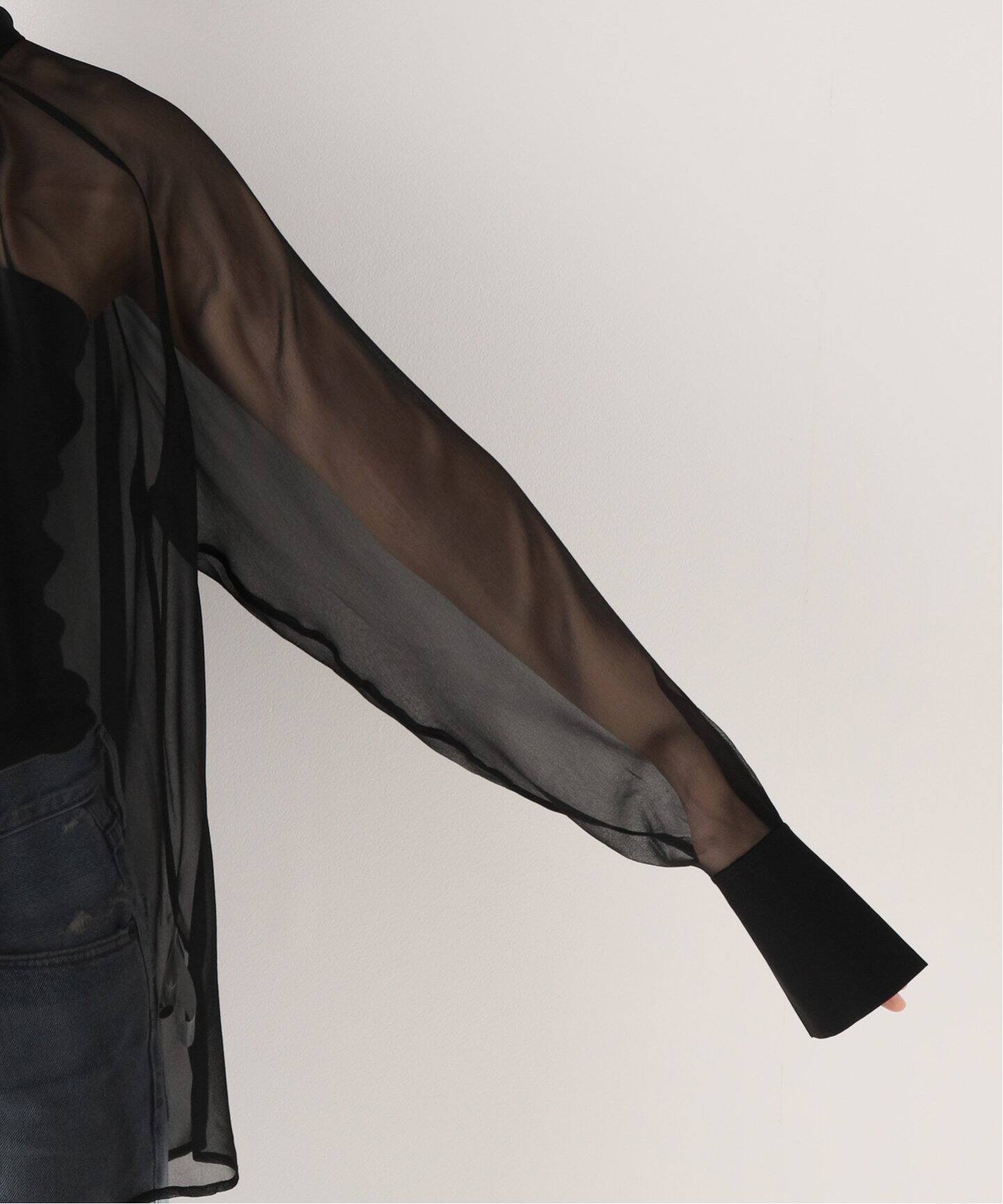 FILIPPA K/フィリッパ コー】 Transparent Tie Neck Blouse（シャツ 