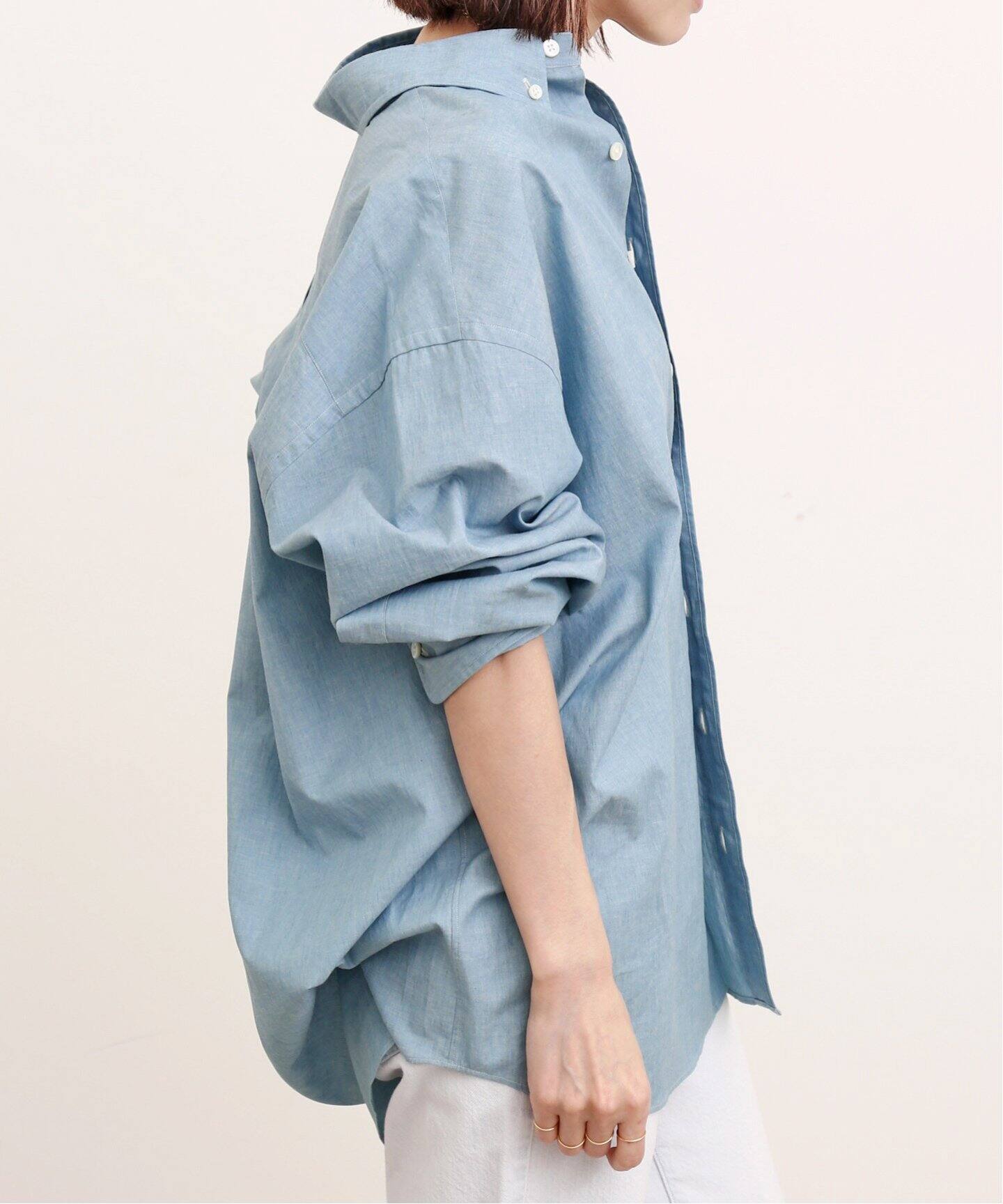 COUTURE D`ADAM/クチュールドアダム】Oversized Chambray Button down 