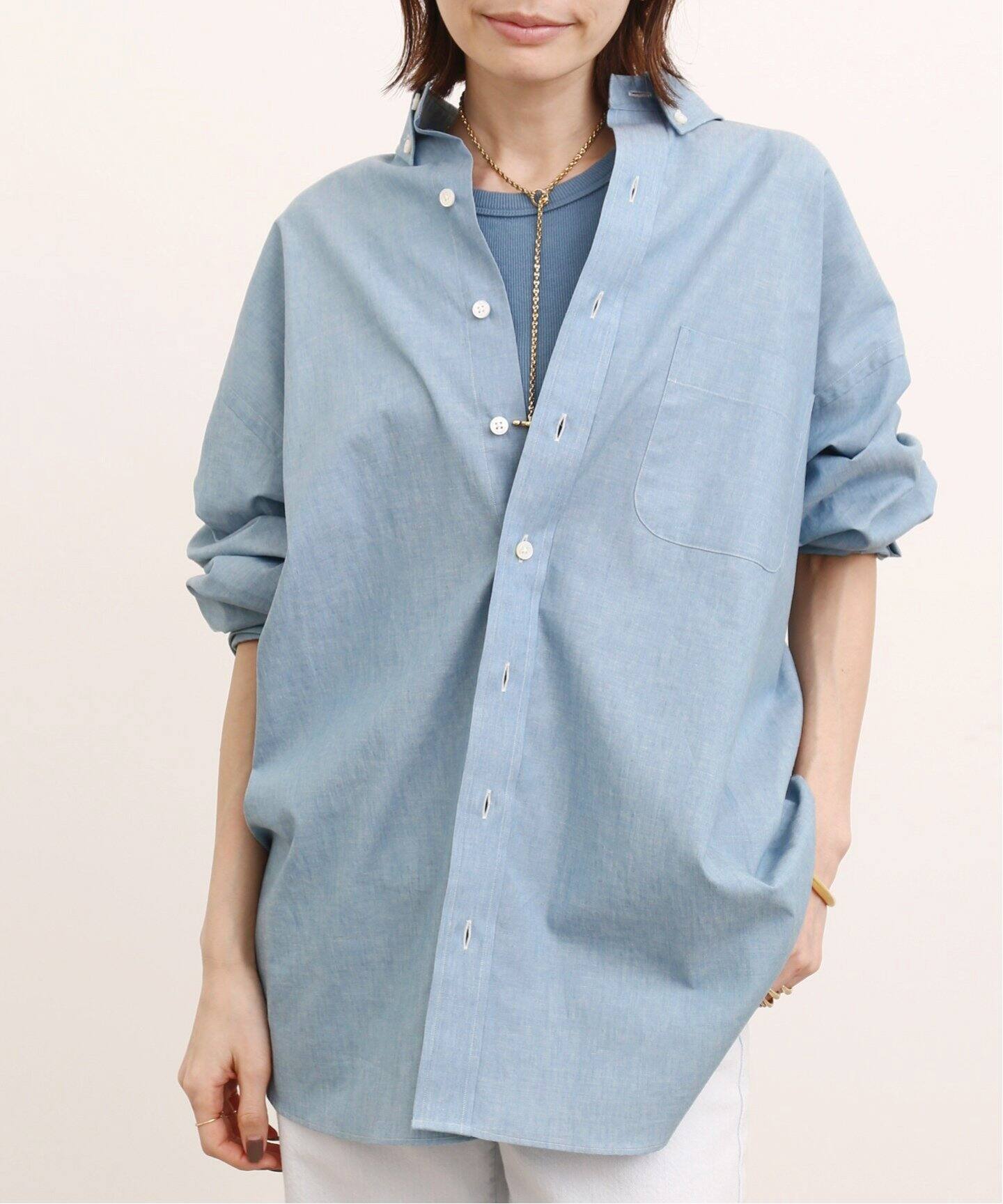 COUTURE D`ADAM/クチュールドアダム】Oversized Chambray Button down 