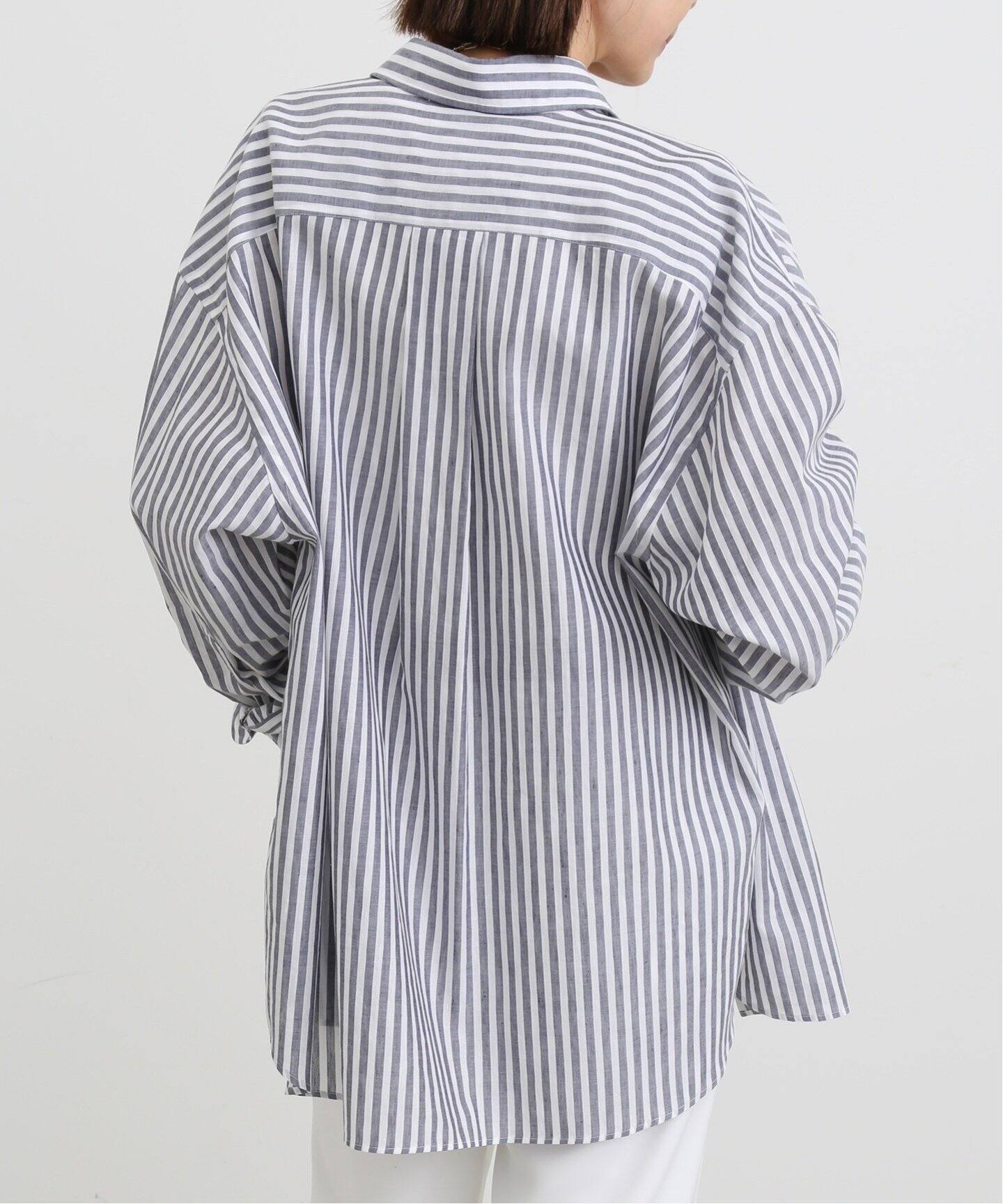 COUTURE D`ADAM/クチュールドアダム】Oversized Stripe Button down 