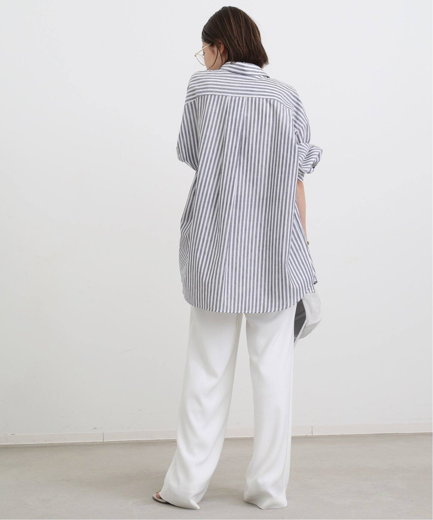 COUTURE D`ADAM/クチュールドアダム】Oversized Stripe Button down  