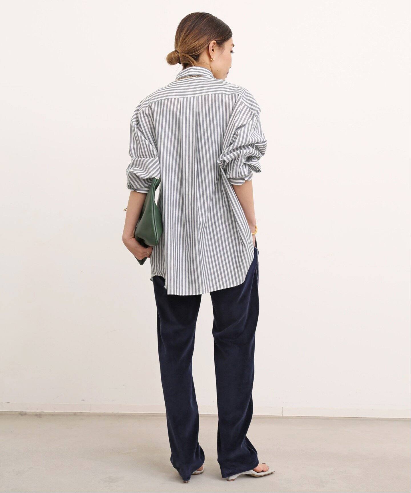 COUTURE D`ADAM/クチュールドアダム】Oversized Stripe Button down 