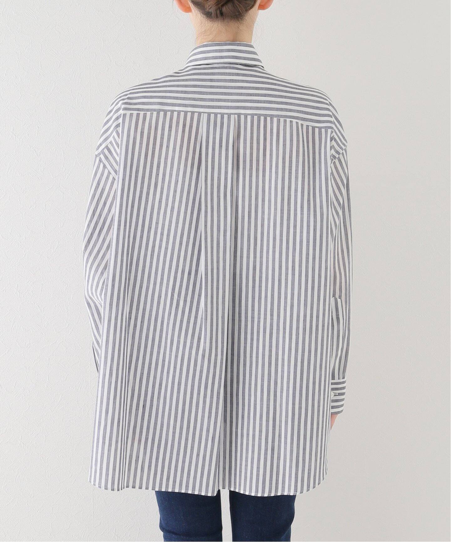 COUTURE D`ADAM/クチュールドアダム】Oversized Stripe Button down 