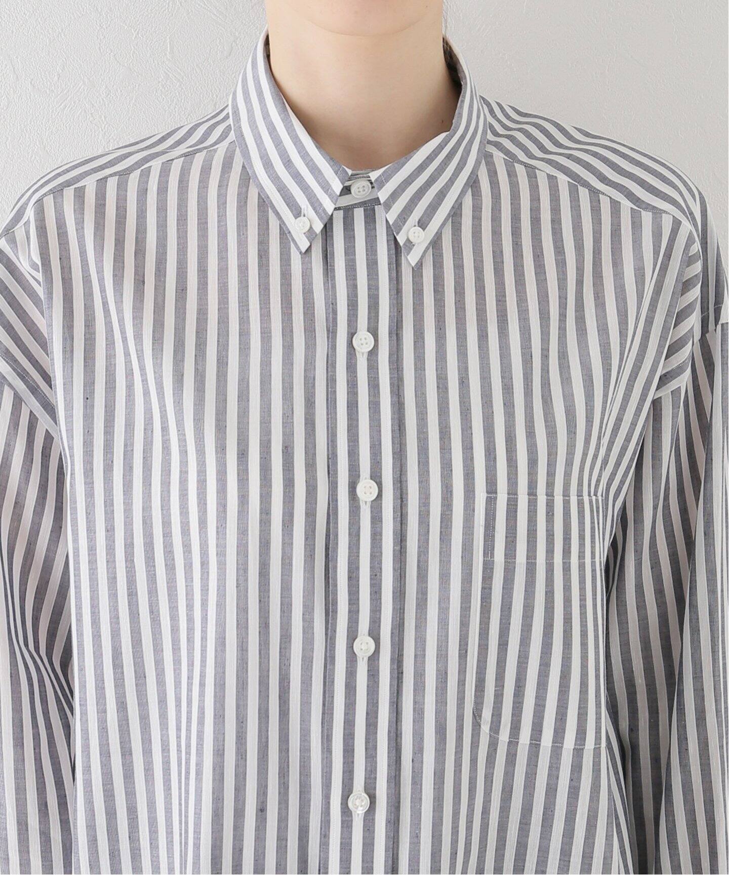 COUTURE D`ADAM/クチュールドアダム】Oversized Stripe Button down  