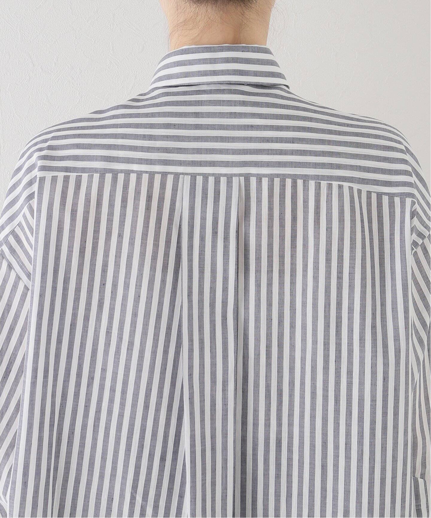 COUTURE D`ADAM/クチュールドアダム】Oversized Stripe Button down 