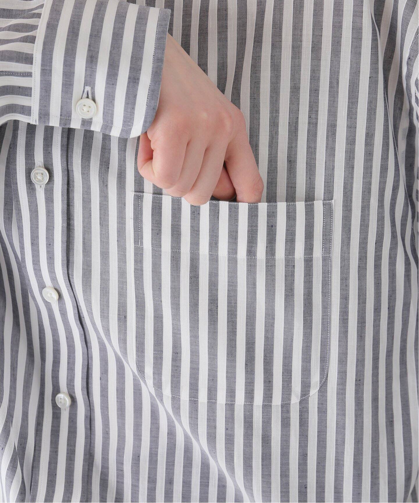 COUTURE D`ADAM/クチュールドアダム】Oversized Stripe Button down 