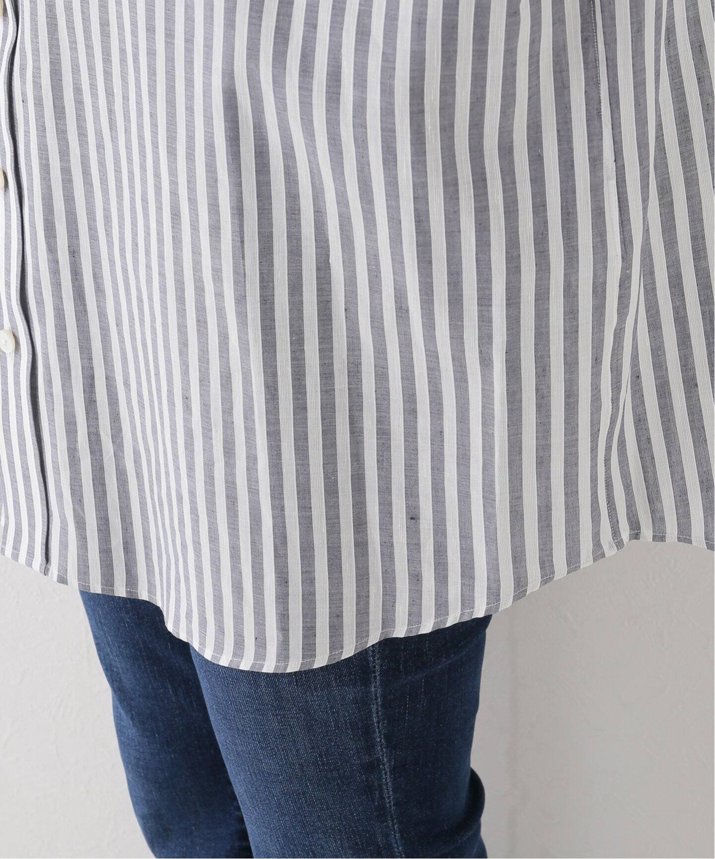 COUTURE D`ADAM/クチュールドアダム】Oversized Stripe Button down 