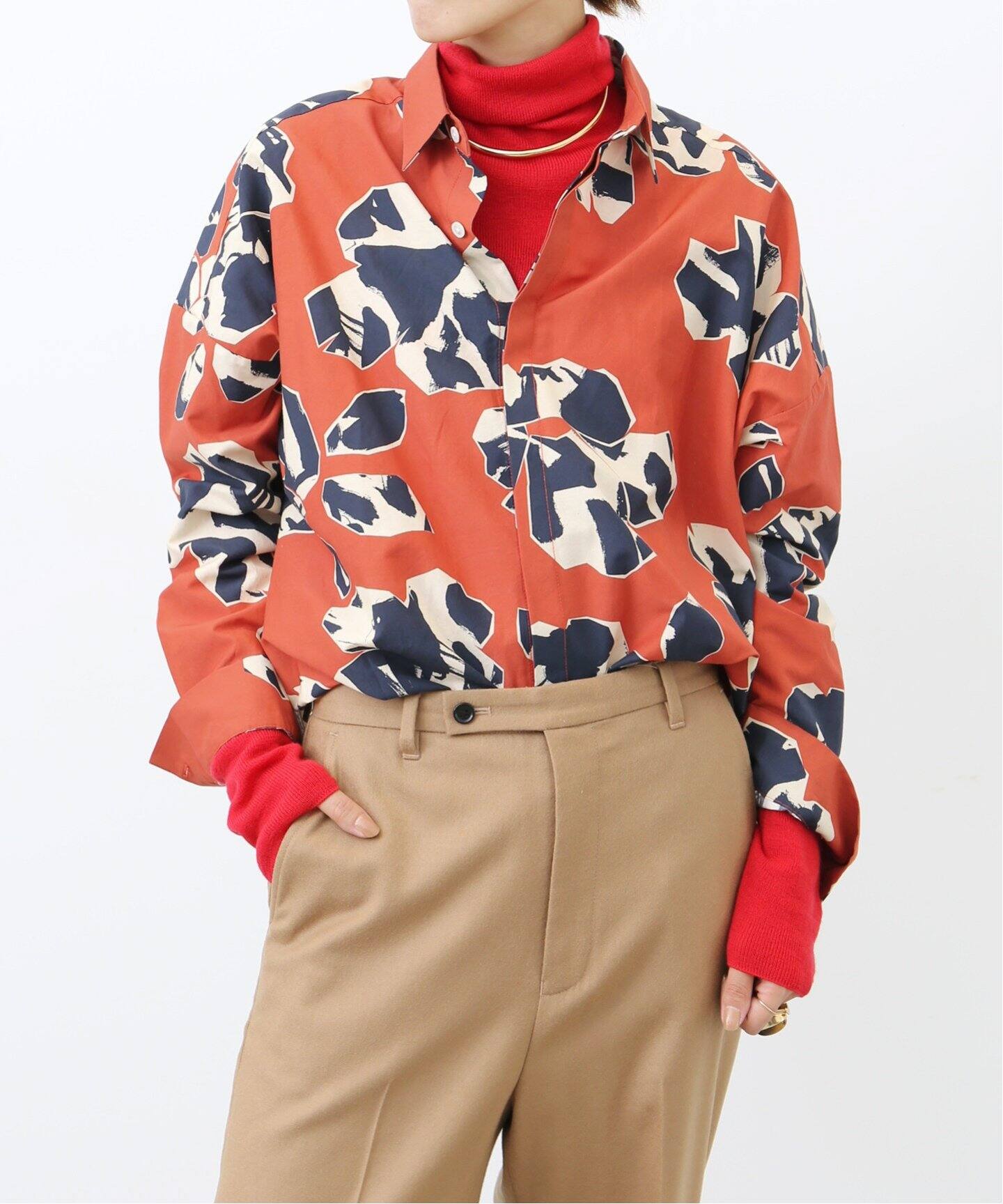 BANANATIME/バナナタイム】 OVERSIZED 2 SHIRT（シャツ／ブラウス）｜L 