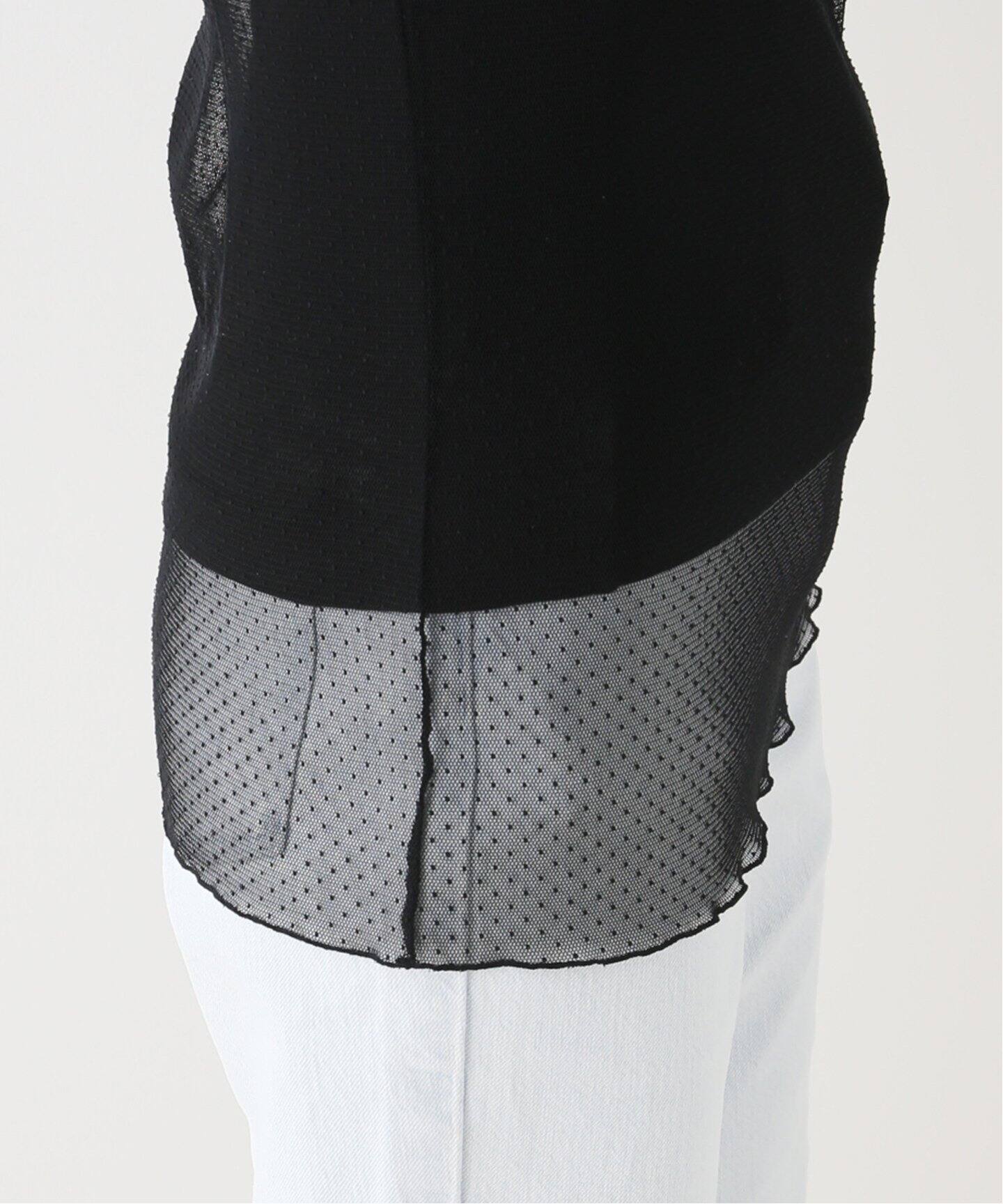 COL PIERROT/コルピエロ】 Dot sheer Blouse（シャツ／ブラウス）｜L 